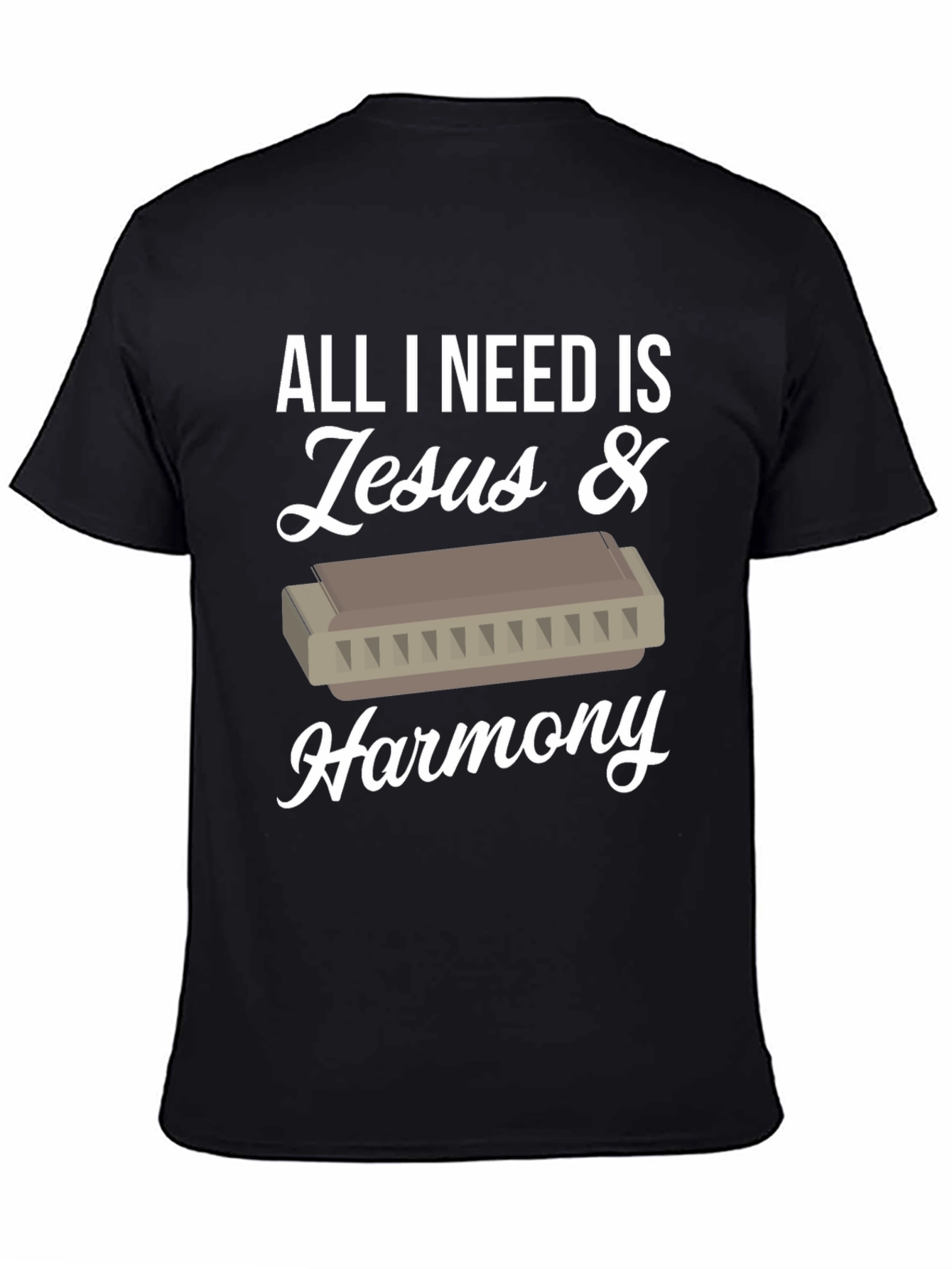 Jesus & Harmony T-Shirt - Music Lover Tee