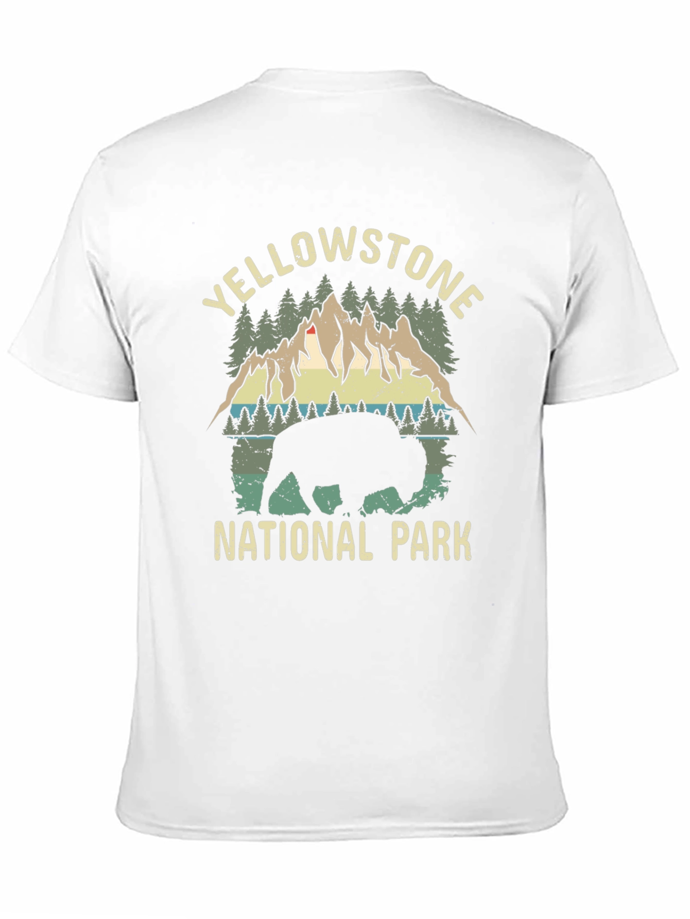 Yellowstone National Park T-Shirt Bison Graphic Tee