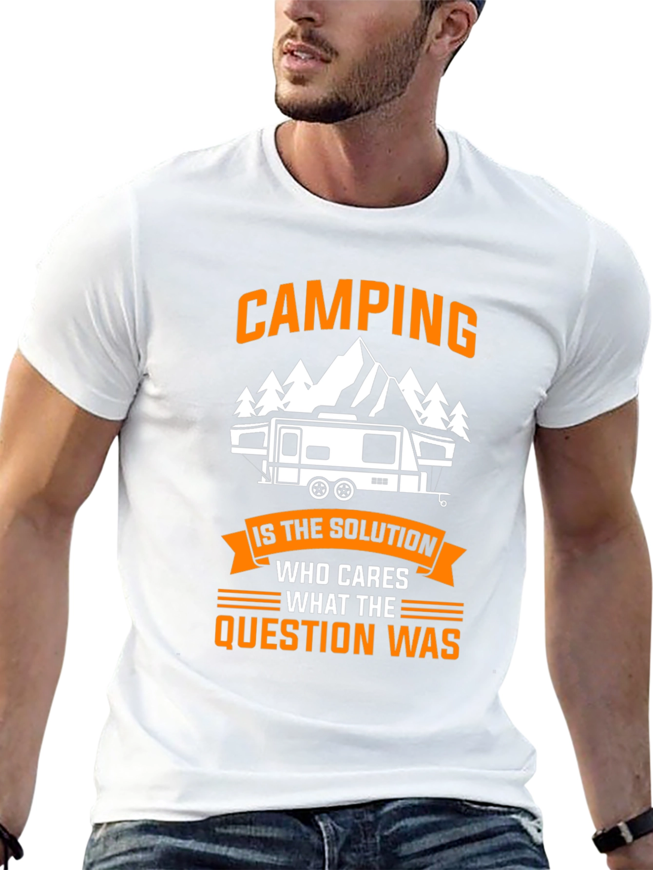 Camping is the Solution Tee