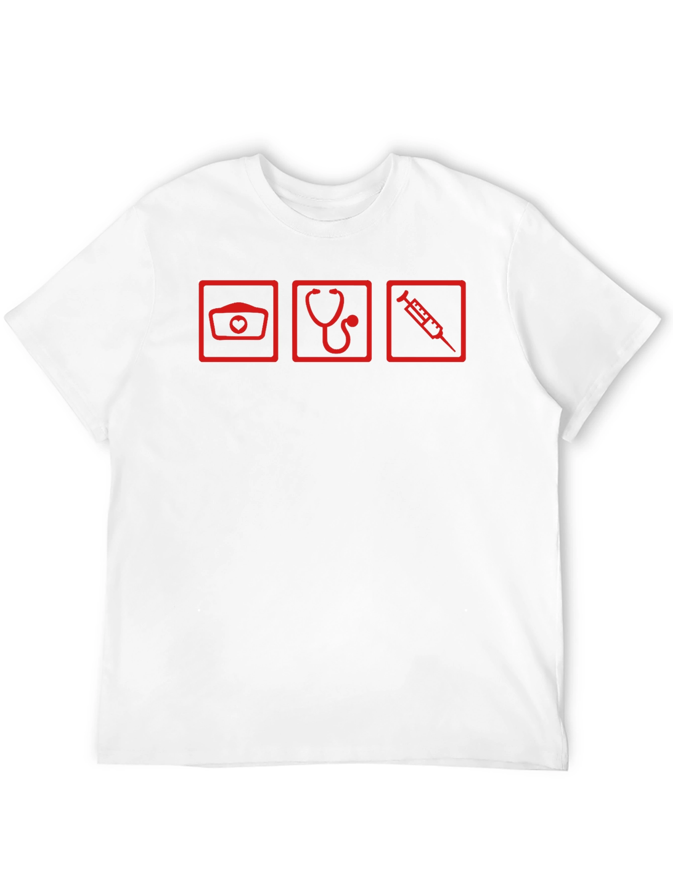 Nurse Life T-Shirt - Red Graphic Print