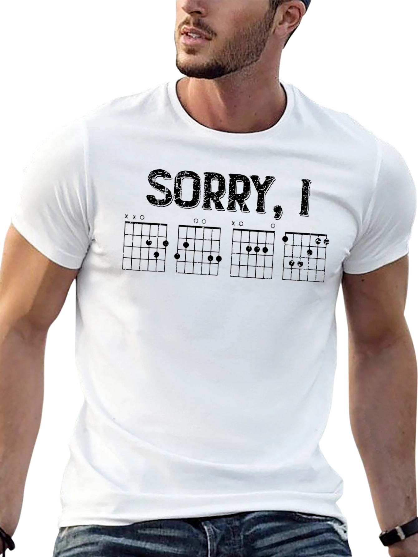 Sorry Im Late Guitar Chord T-Shirt