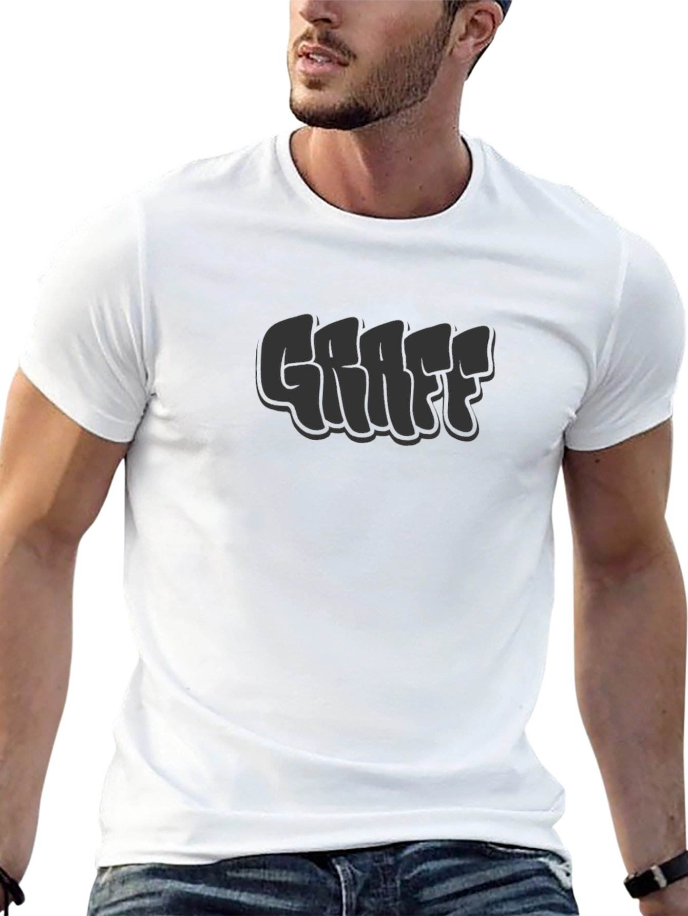 Graff Bubble Letter Black T-Shirt - Stylish Casual Wear