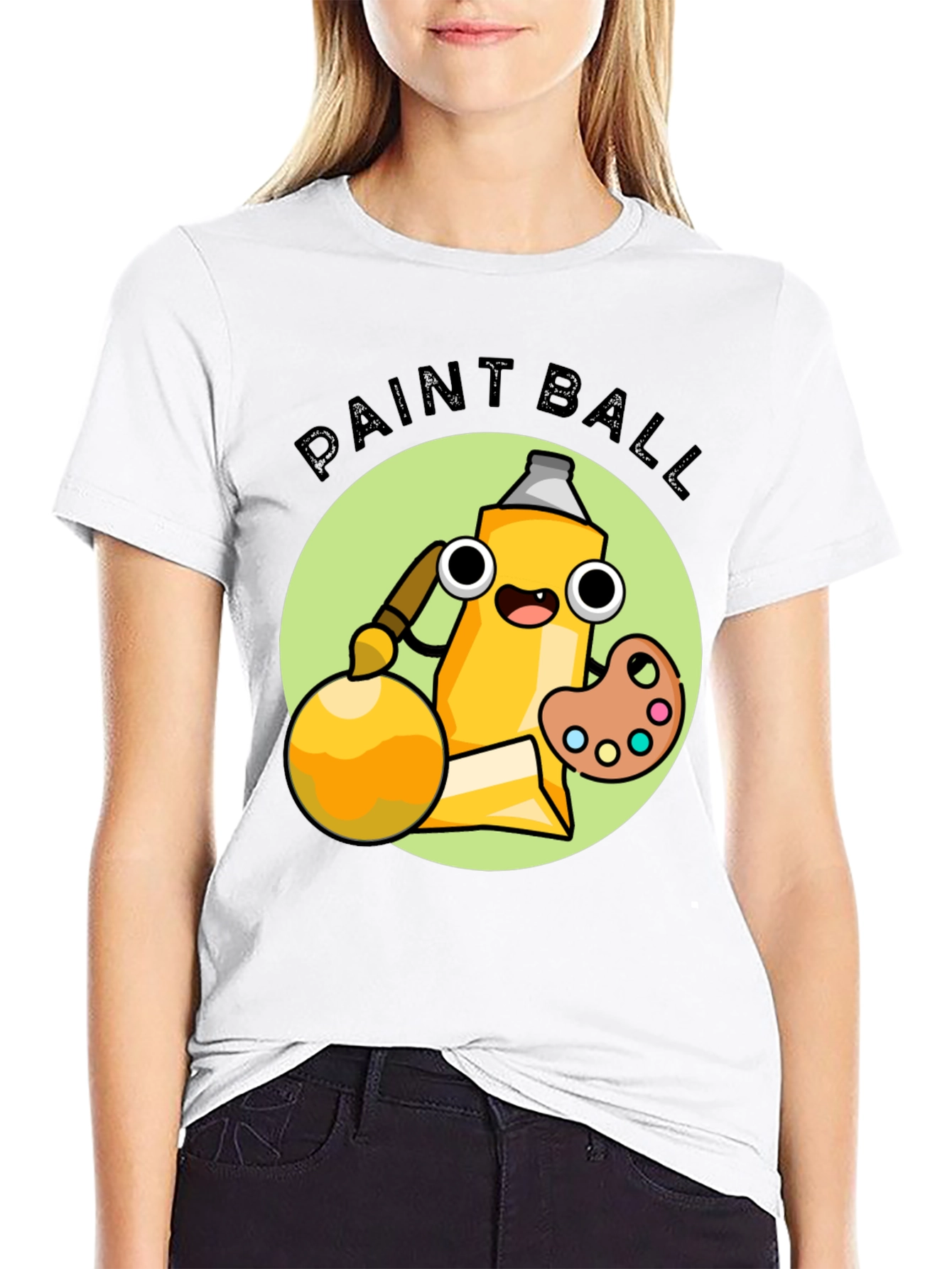 Paintball Cartoon Tube T-Shirt