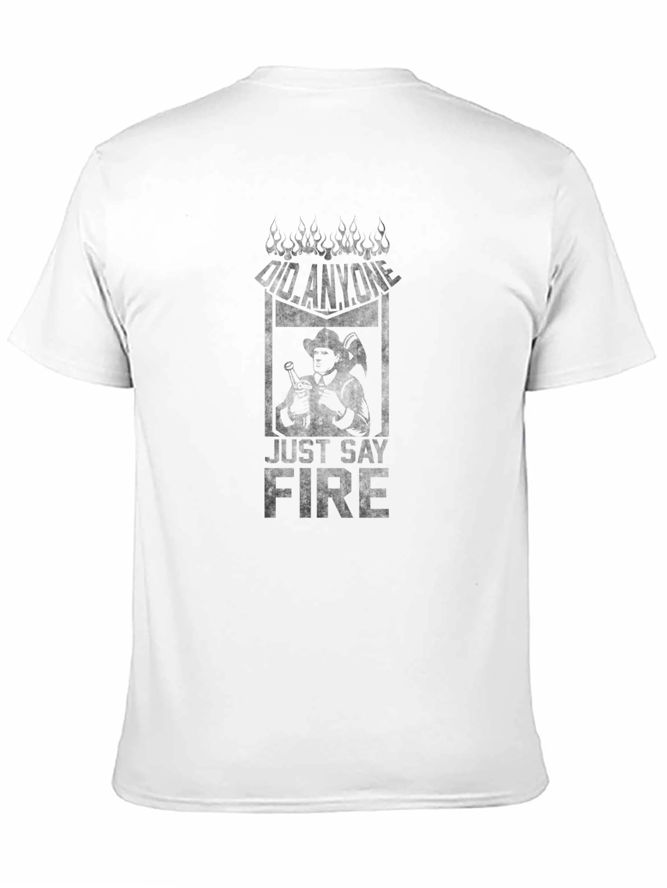 Just Say Fire Graphic Tee - Mens Black T-Shirt