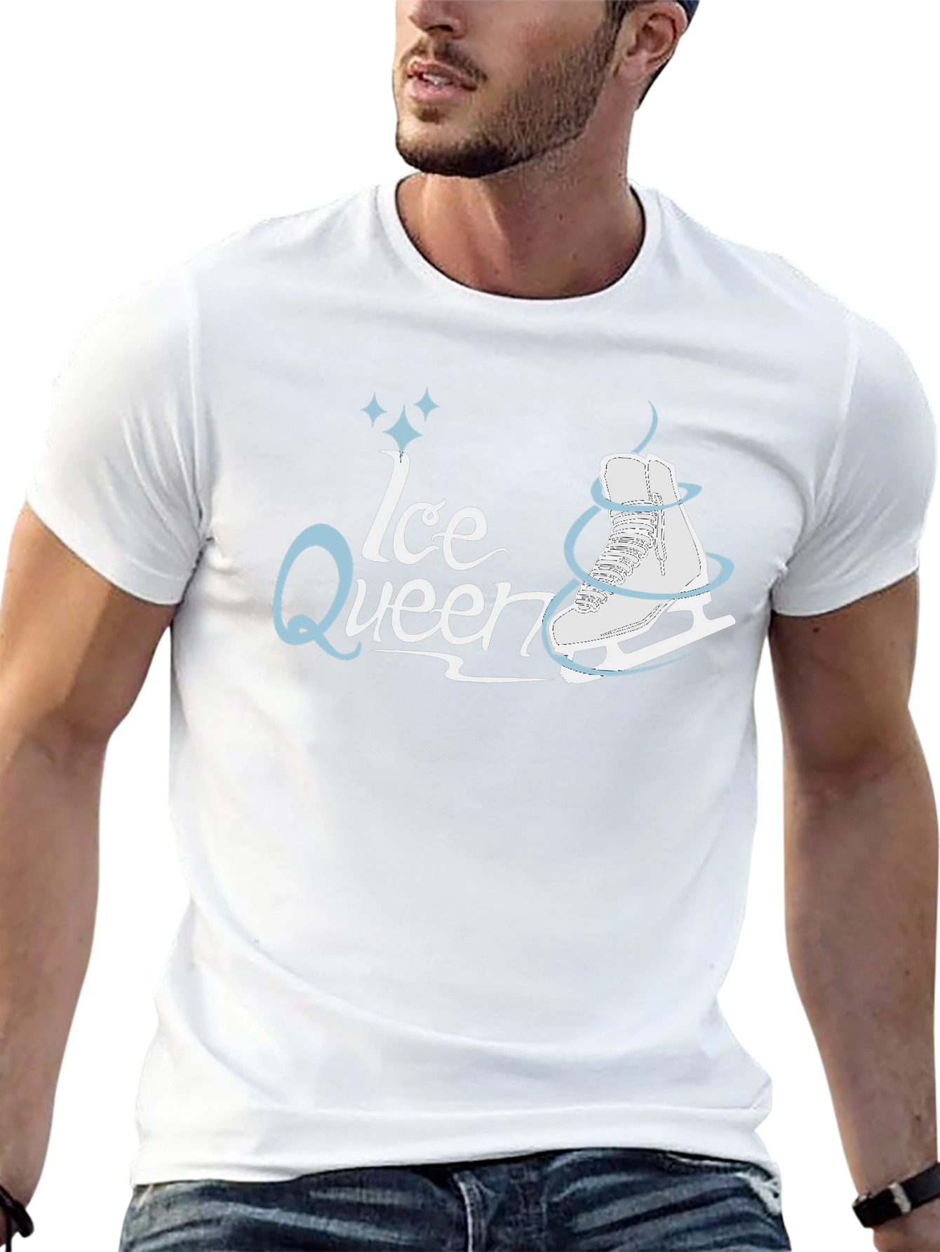 Ice Queen Graphic Tee - Black Short Sleeve