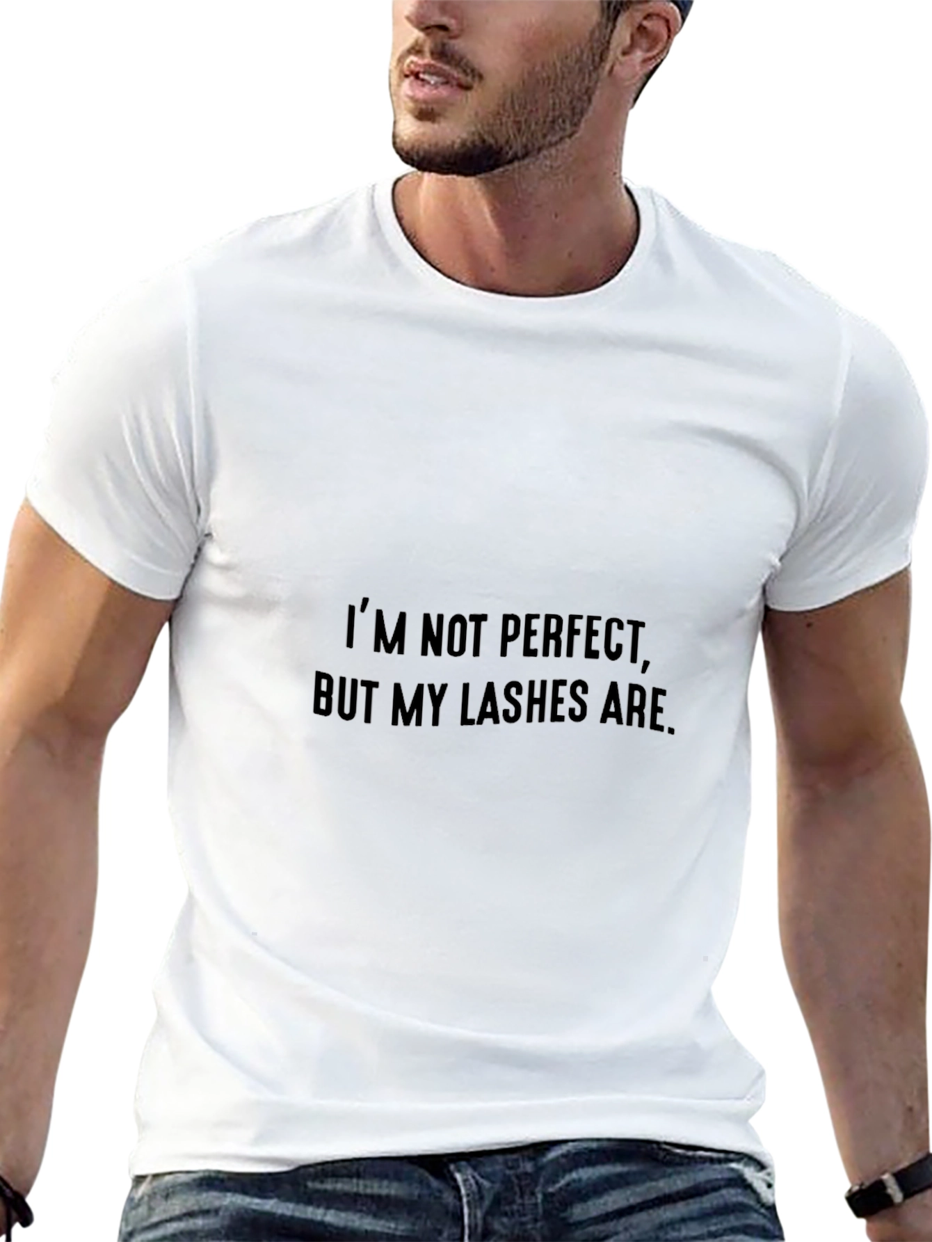 Lashes Graphic Tee - Black