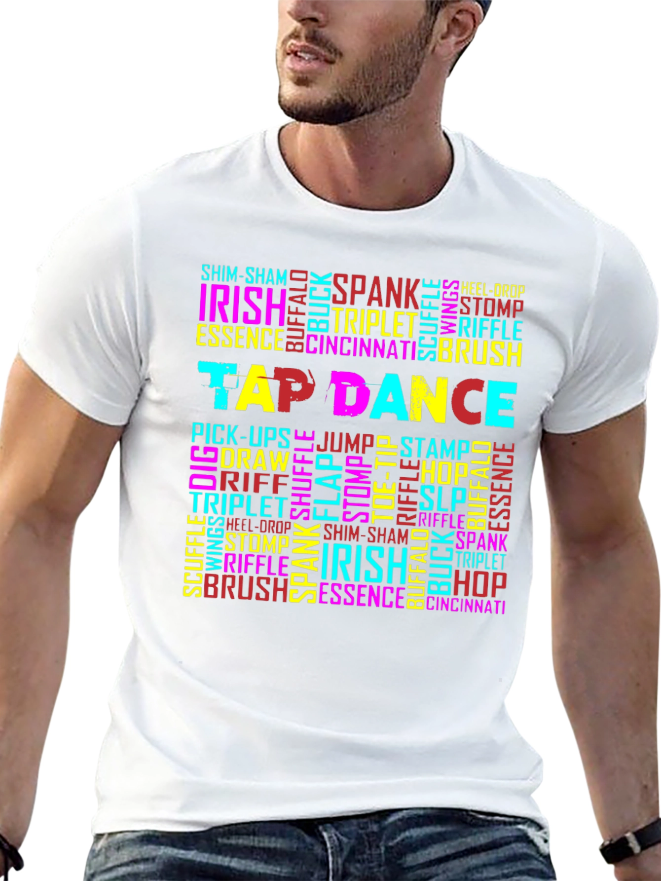 Tap Dance Steps Word Art T-Shirt
