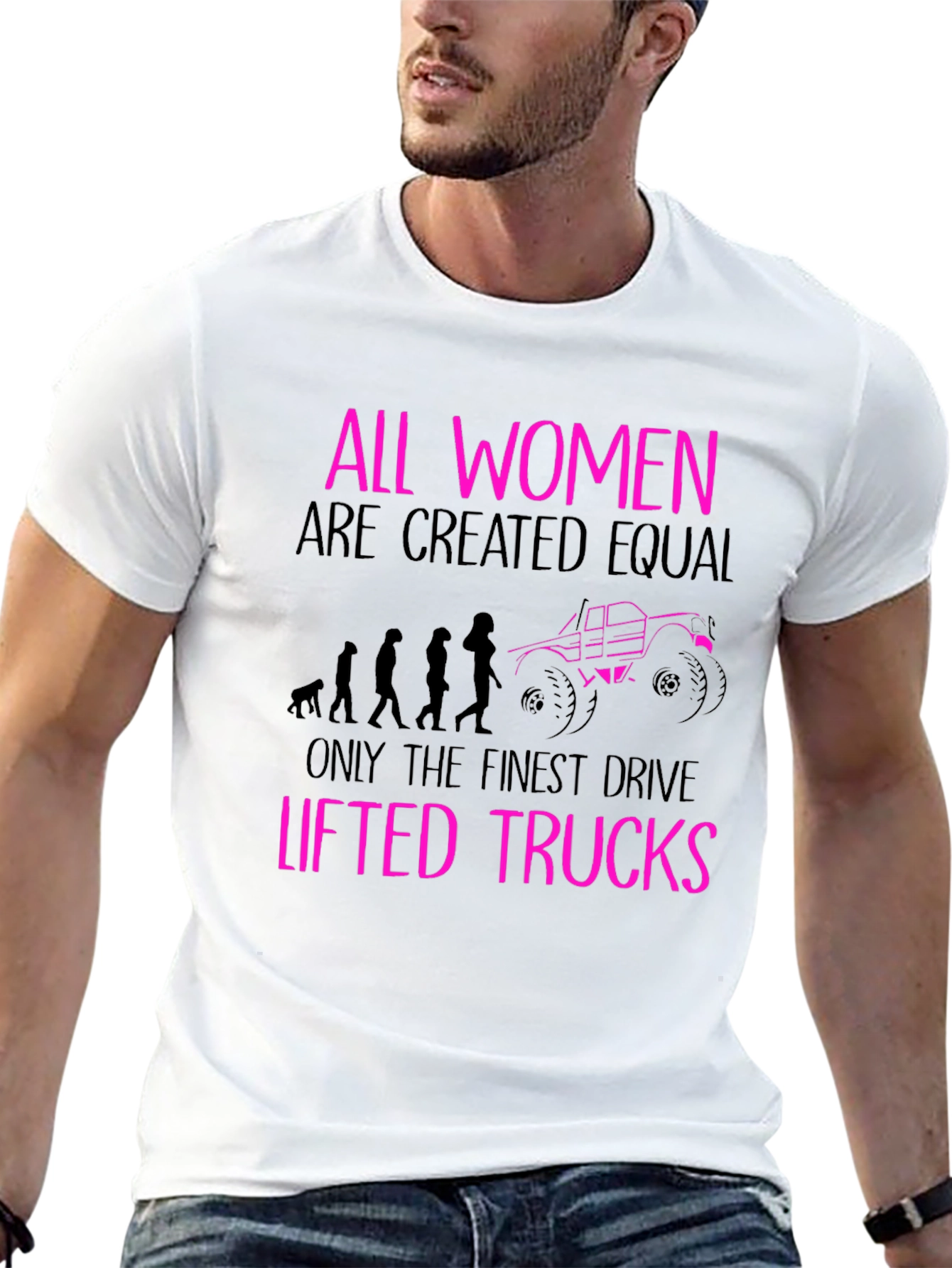 All Women Lifted Trucks Black T-Shirt