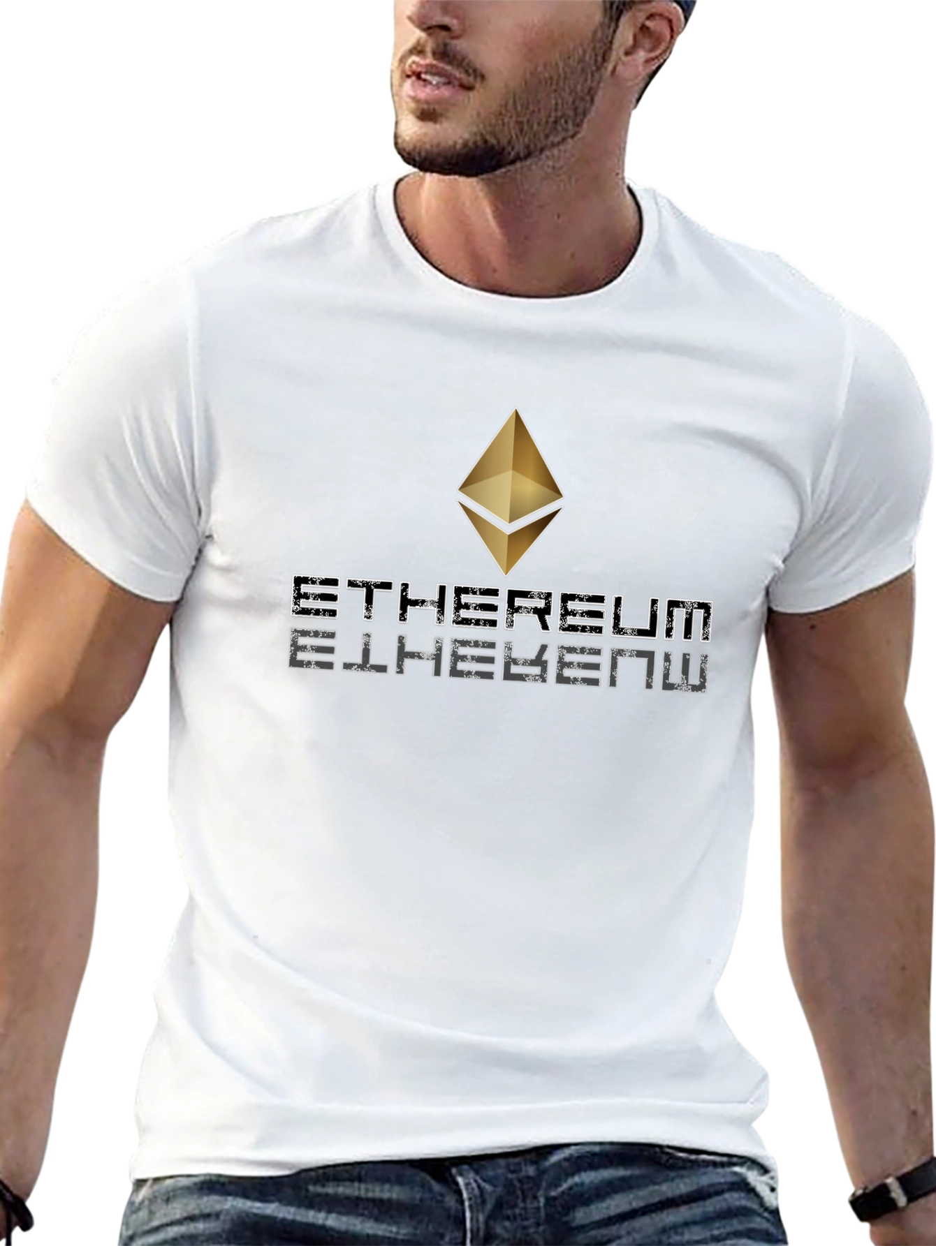 Ethereum Crypto Black T-Shirt - Modern Tech Style