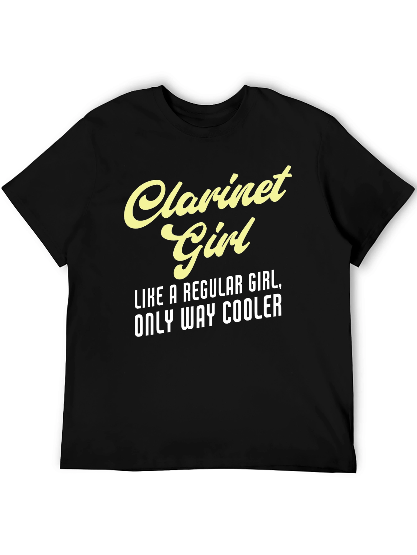 Clarinet Girl T-Shirt - Musician Novelty Tee