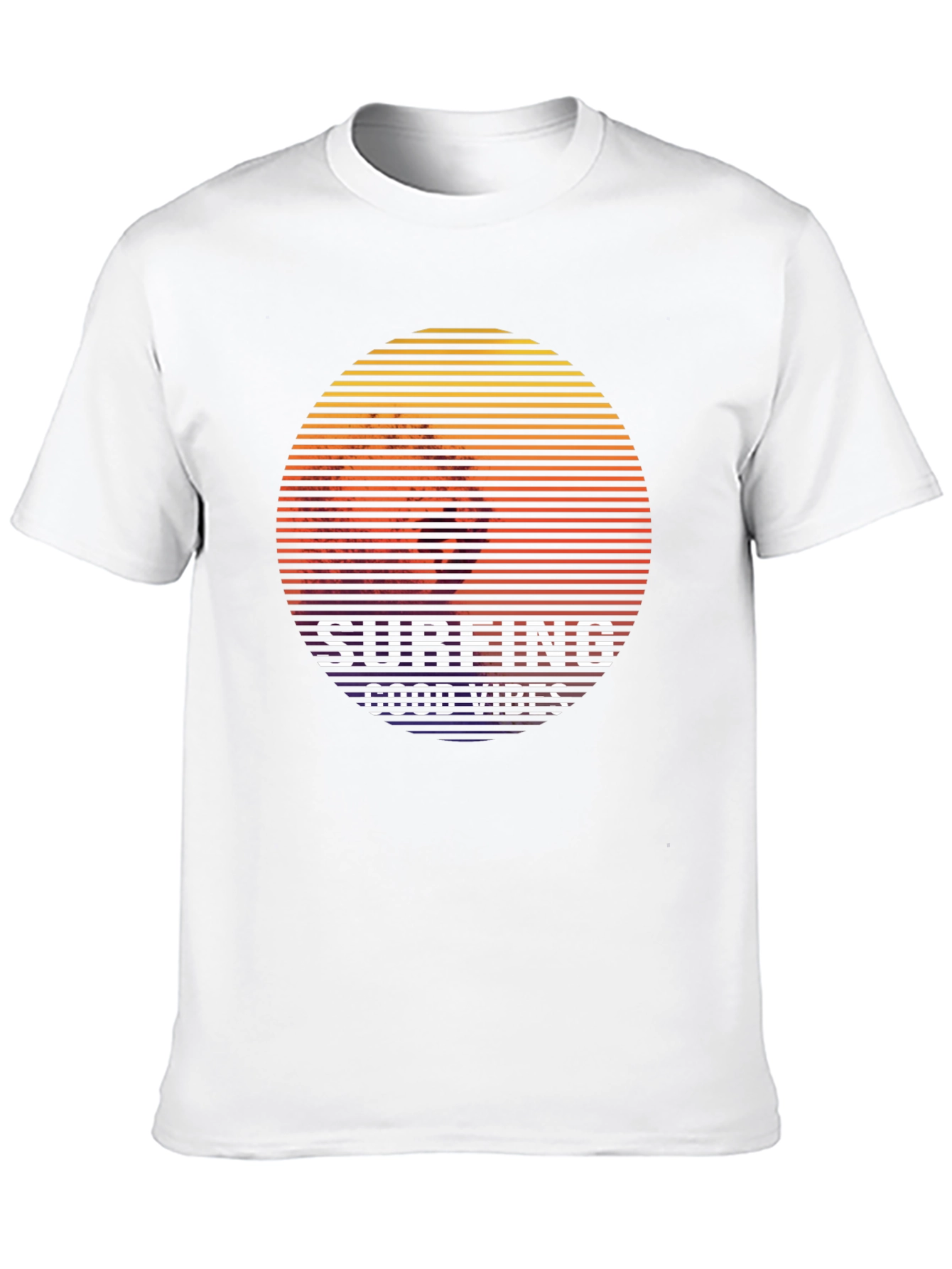 Surfing Good Vibes Graphic Tee - Black