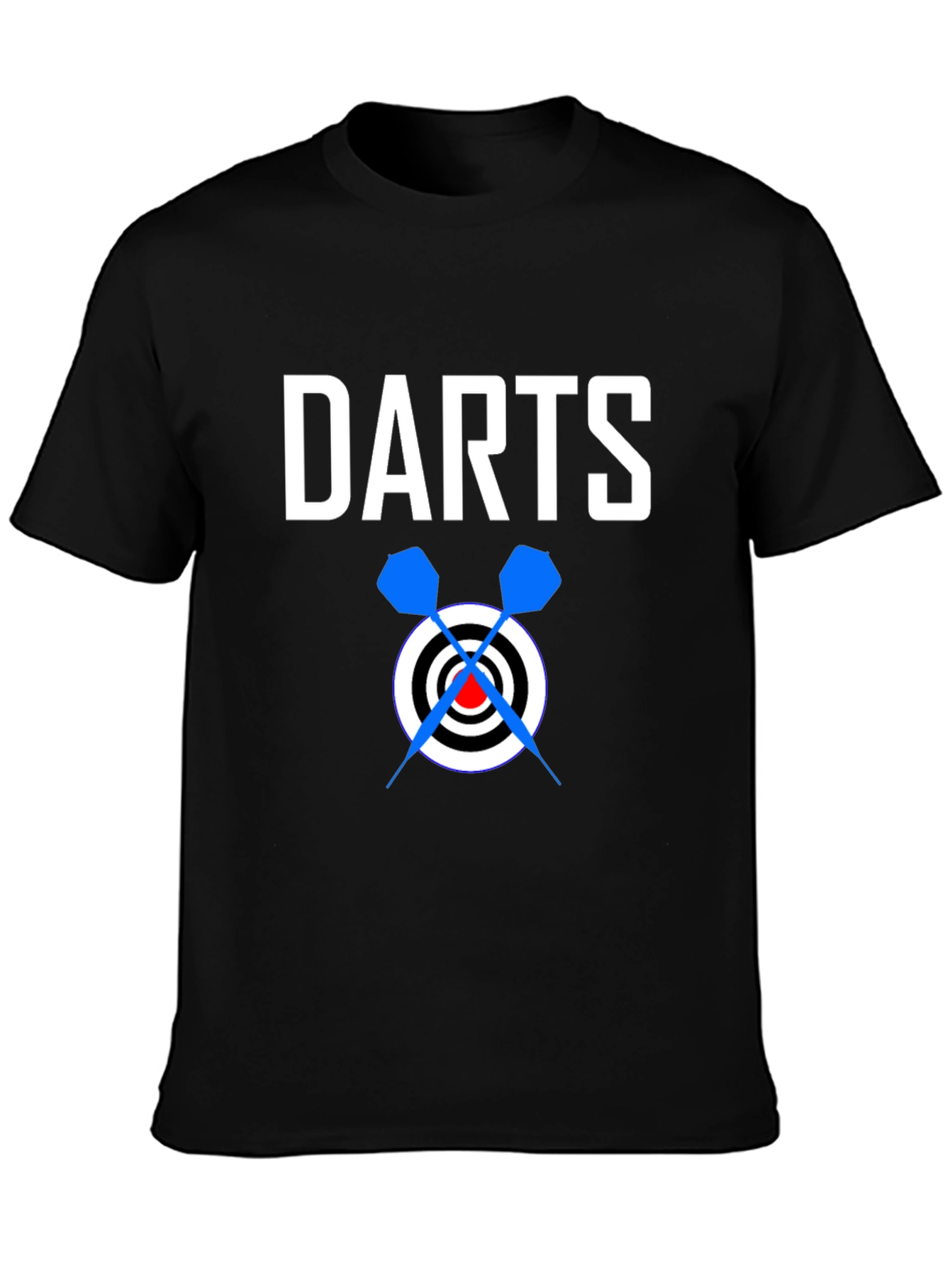 Darts Graphic T-Shirt - Black Cotton Tee