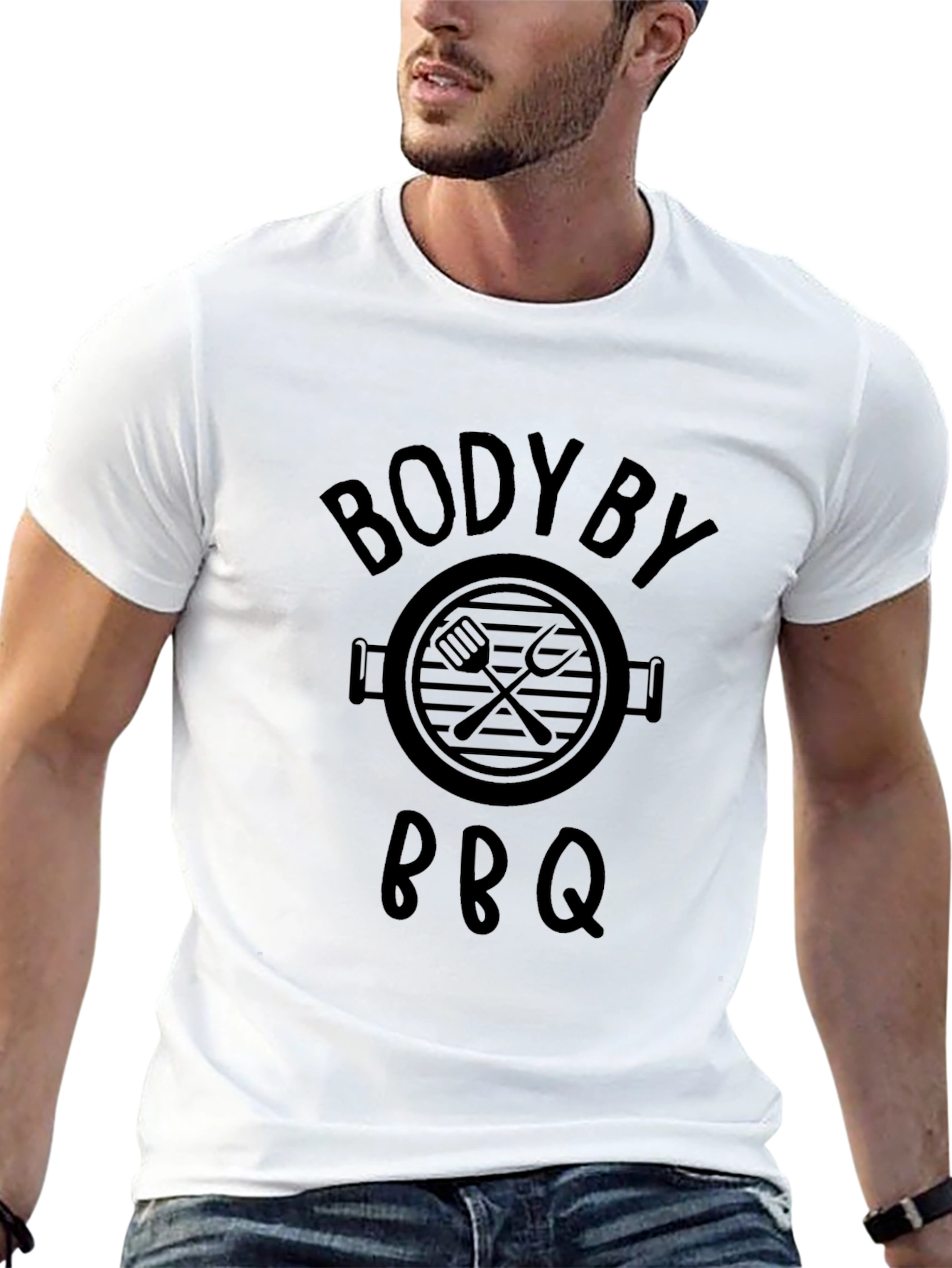 Body By BBQ Funny Graphic T-Shirt