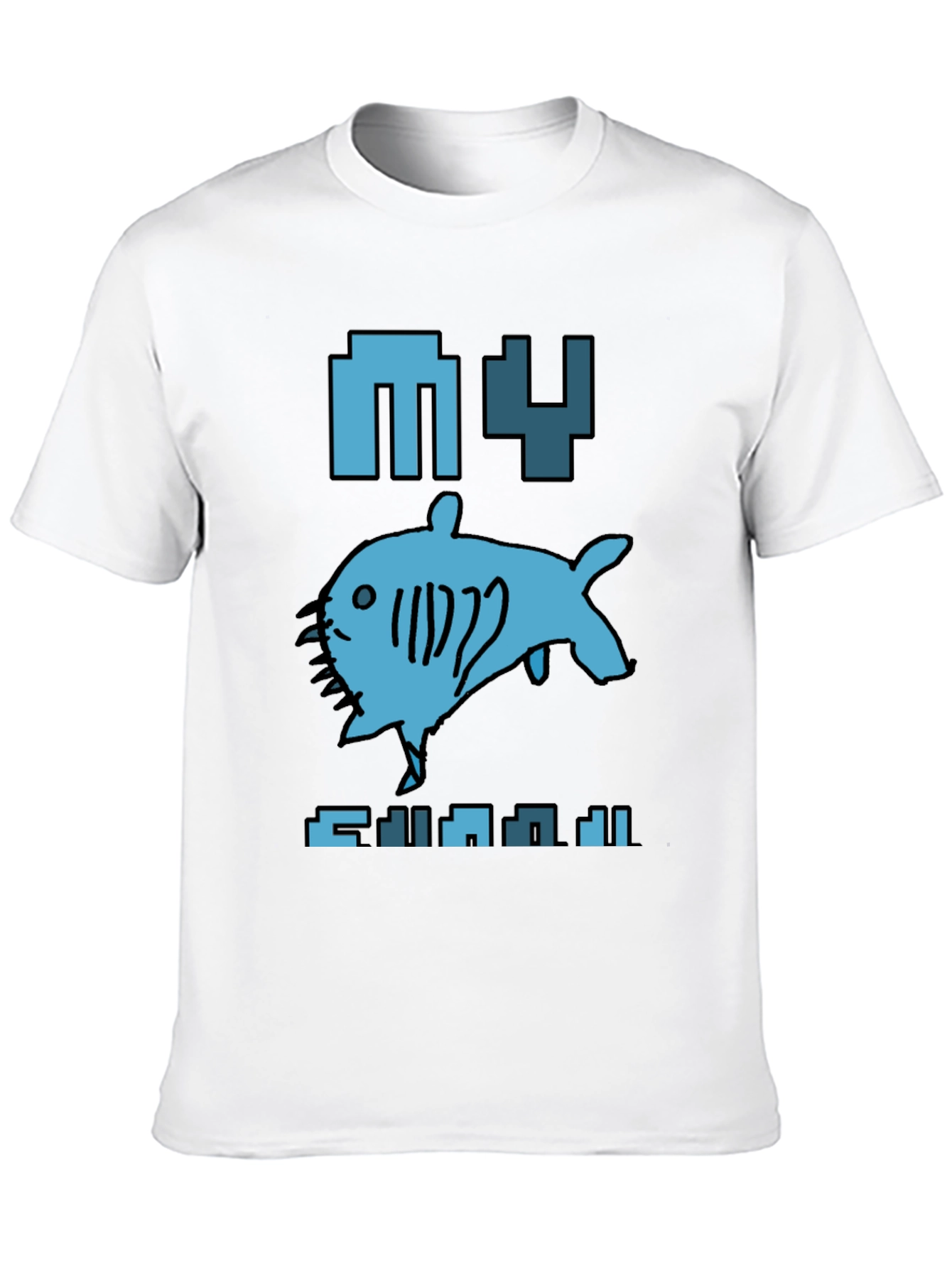 My Shark Pixel Art Graphic Tee