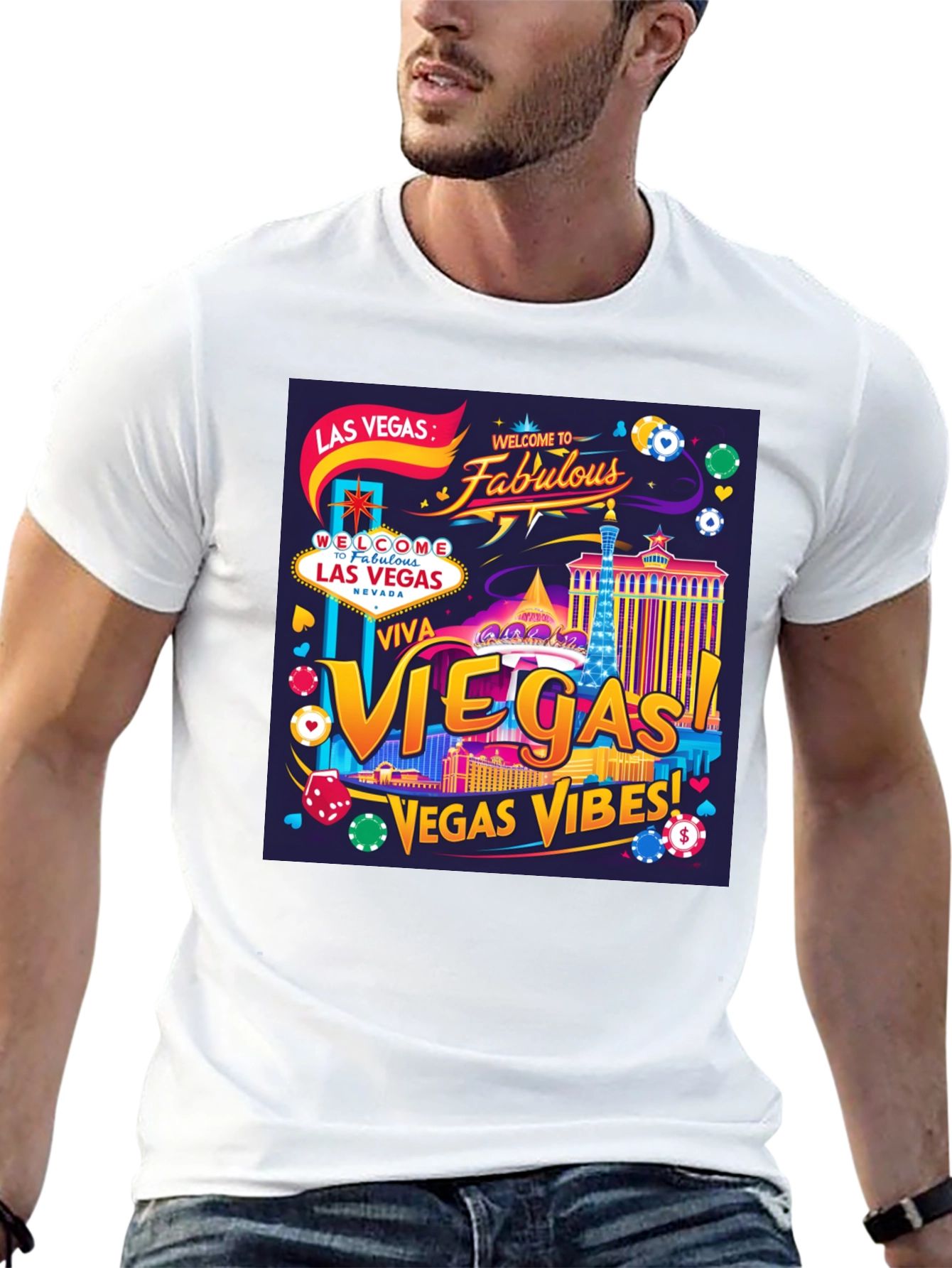 Vegas Vibes Graphic T-Shirt