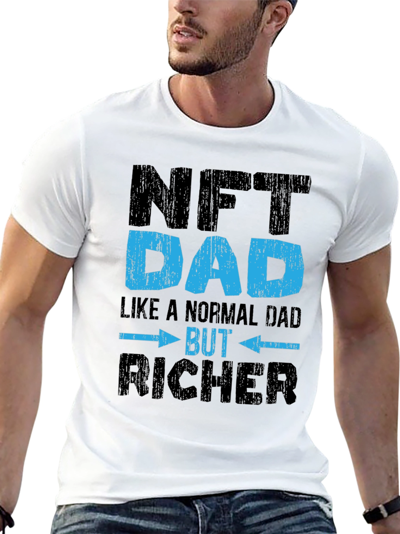 NFT Dad Graphic T-Shirt - Richer Dad Humor
