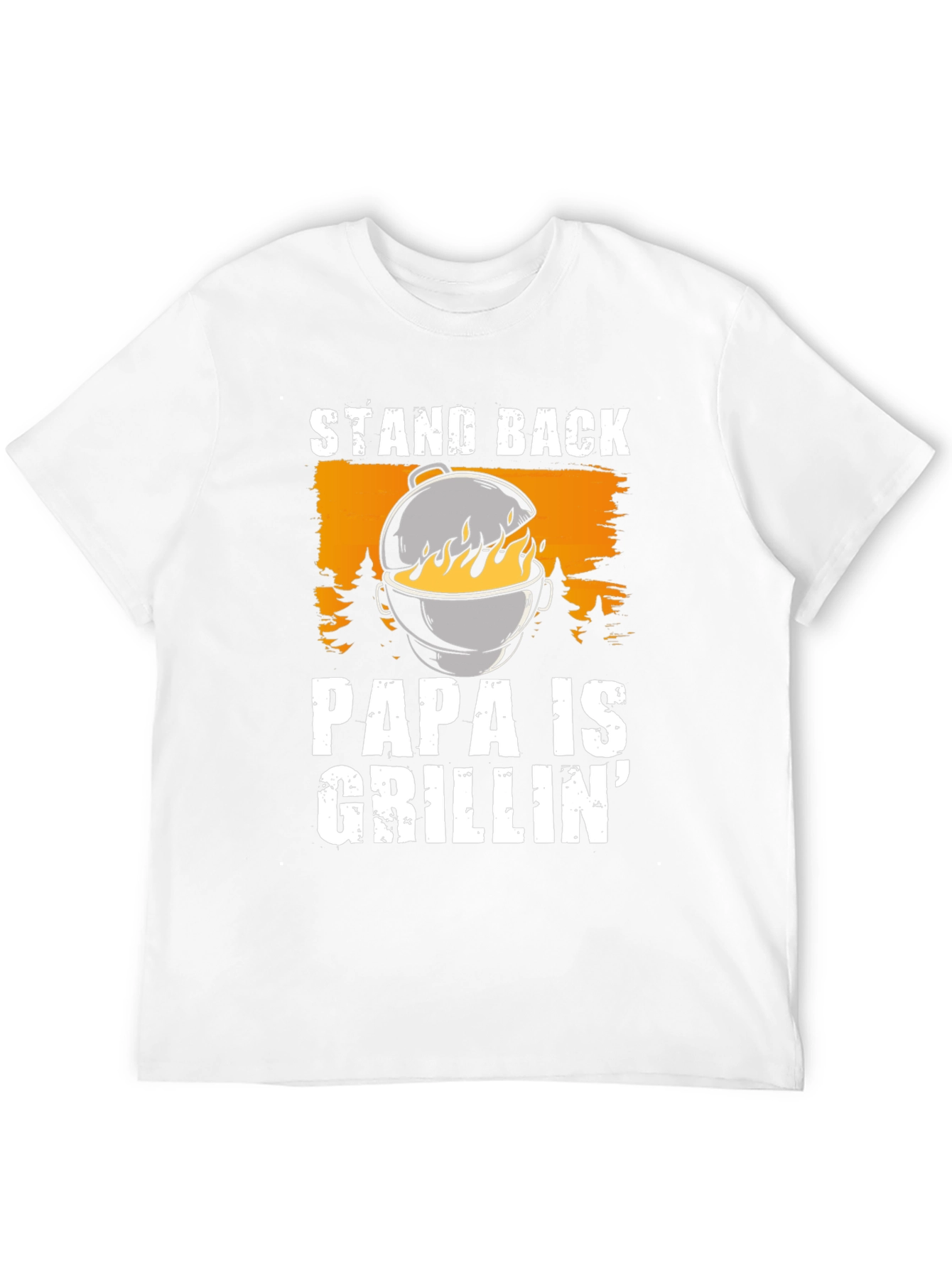 Papa Is Grillin Graphic T-Shirt