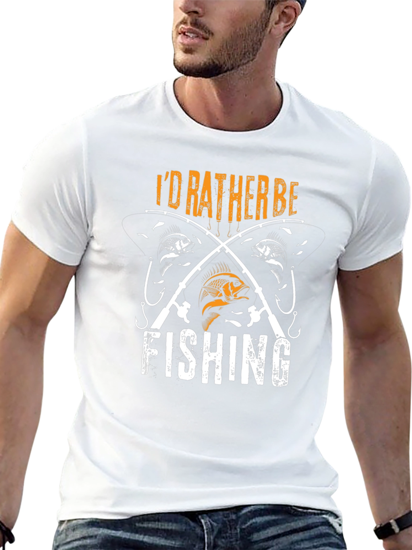 Id Rather Be Fishing Graphic T-Shirt