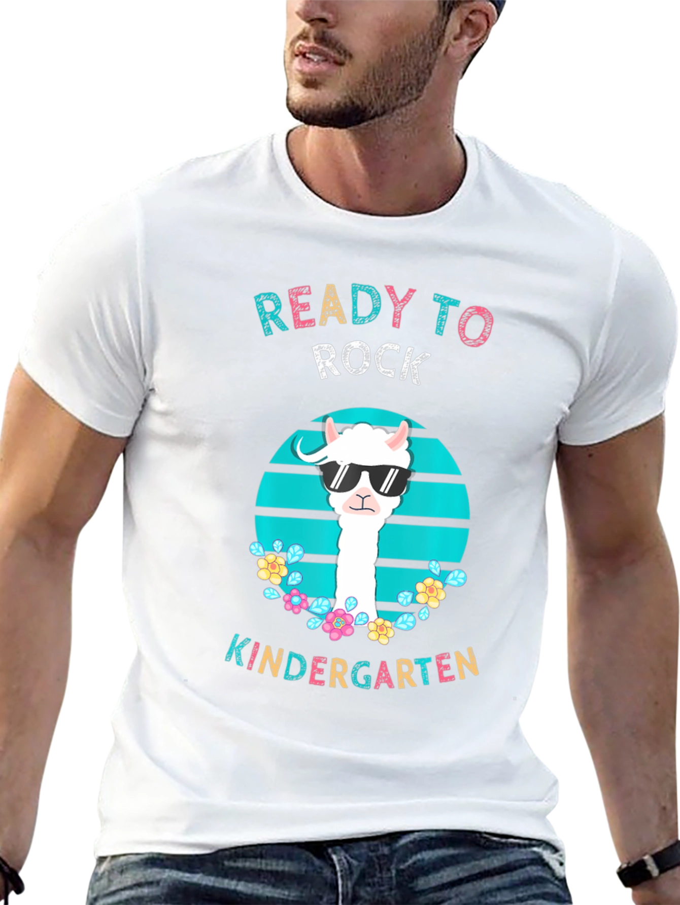 Ready to Rock Kindergarten T-Shirt Llama
