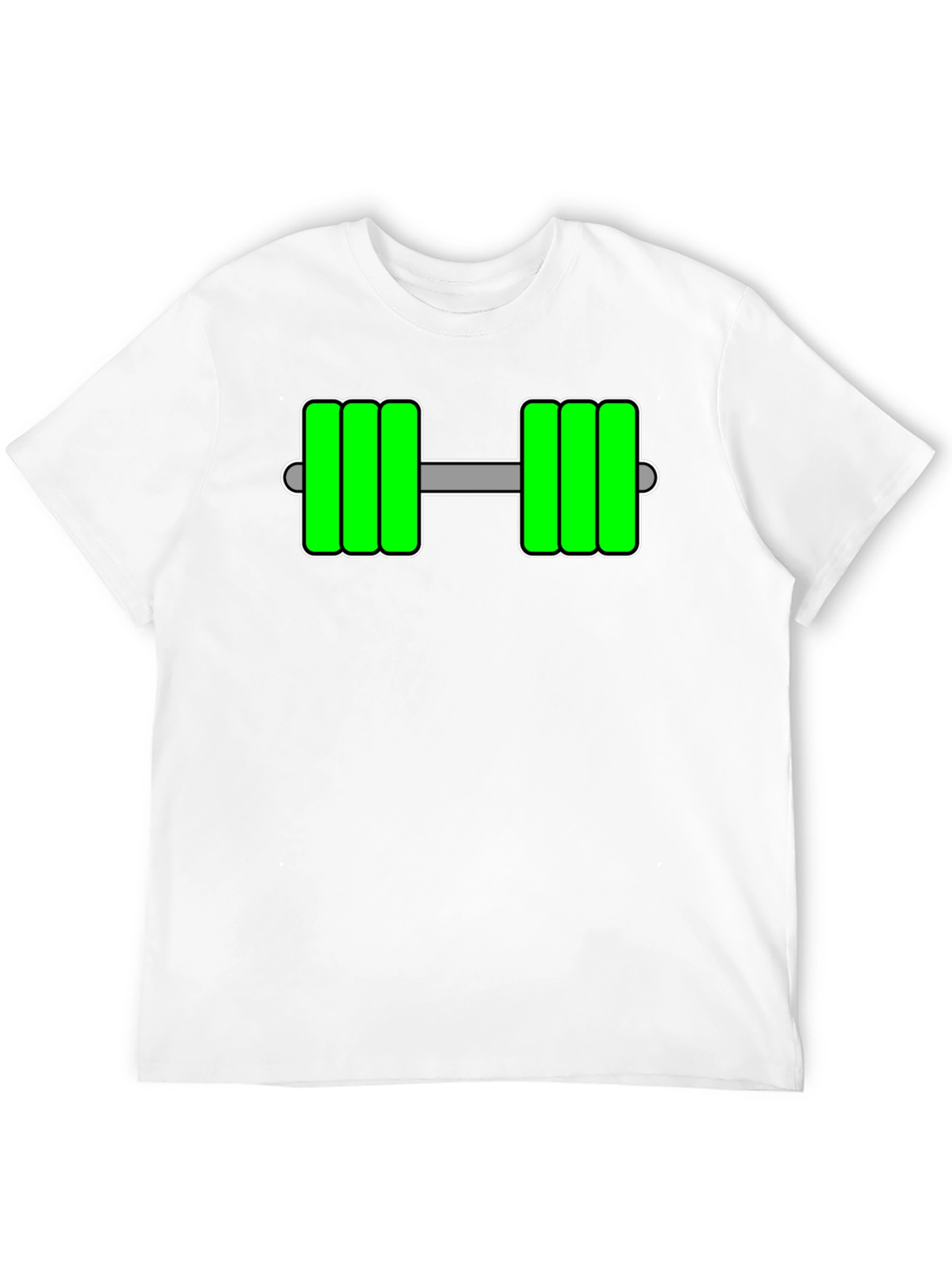 Green Dumbbell Graphic T-Shirt - Fitness Apparel