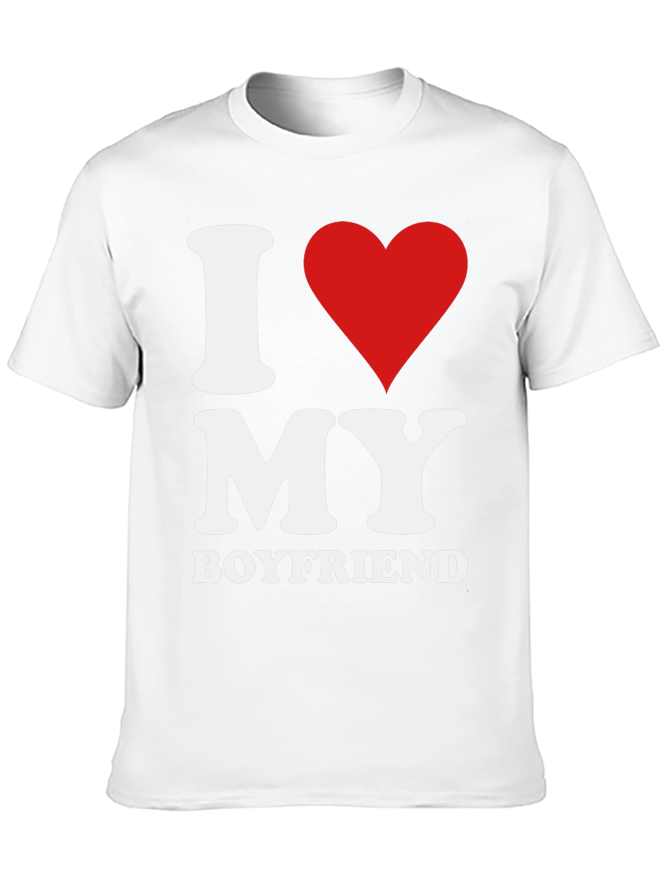 I Love My Boyfriend Black T-Shirt