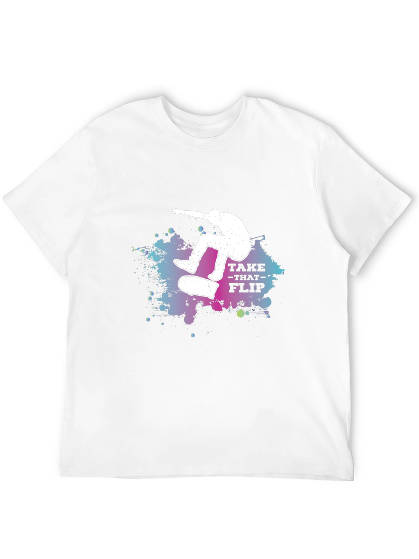 Take That Flip Graphic Tee - Black Skateboarder T-Shirt