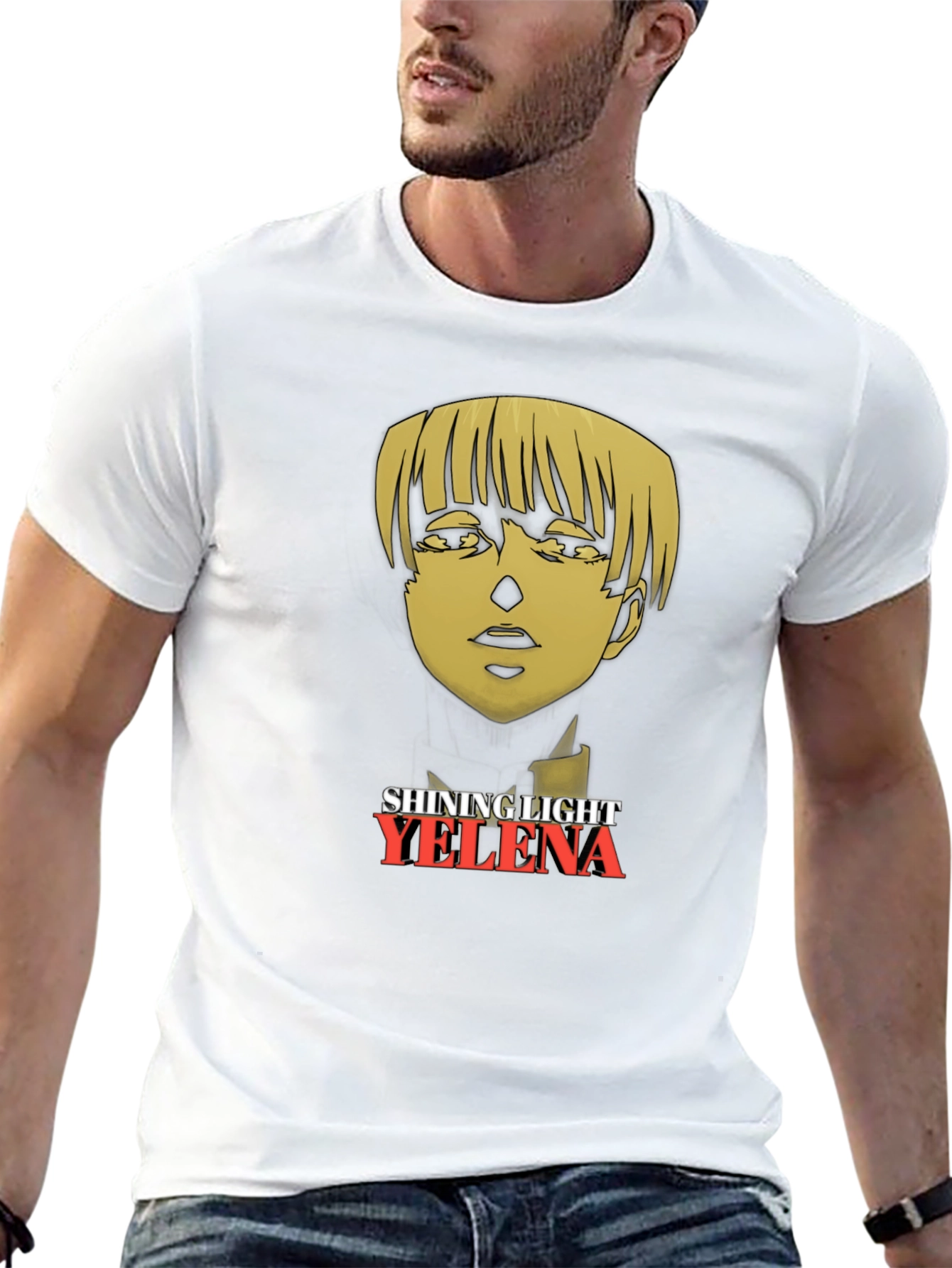 Yelena Attack on Titan Shining Light Black T-Shirt