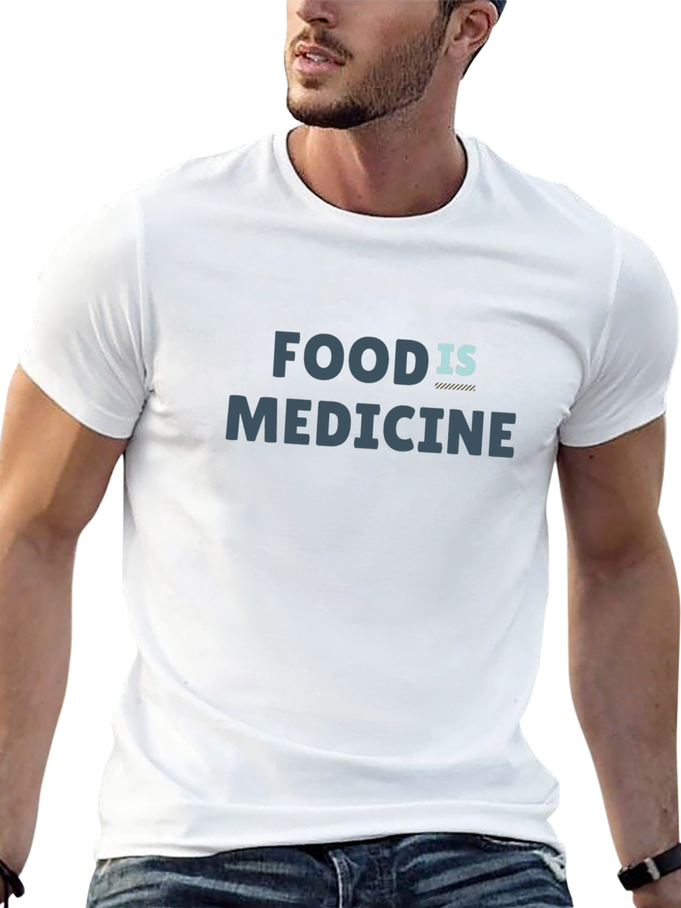 Food is Medicine Graphic Tee - Mens Black T-Shirt