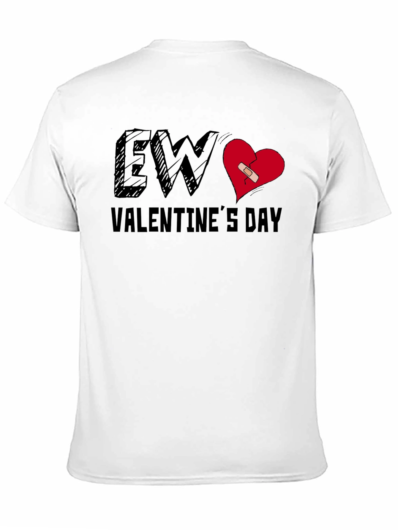 Ew Valentines Day T-Shirt Broken Heart Tee