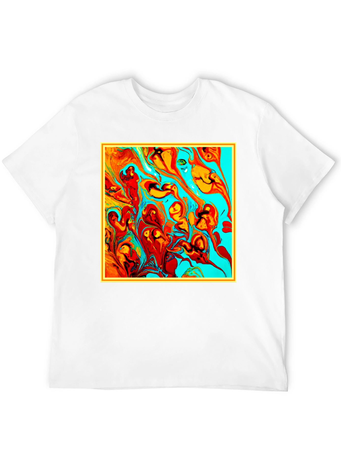 Abstract Art Graphic Tee - Unique Mens T-Shirt