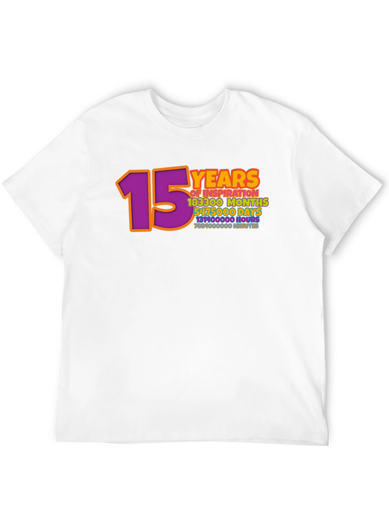 15 Years Inspiration Graphic Tee - Black