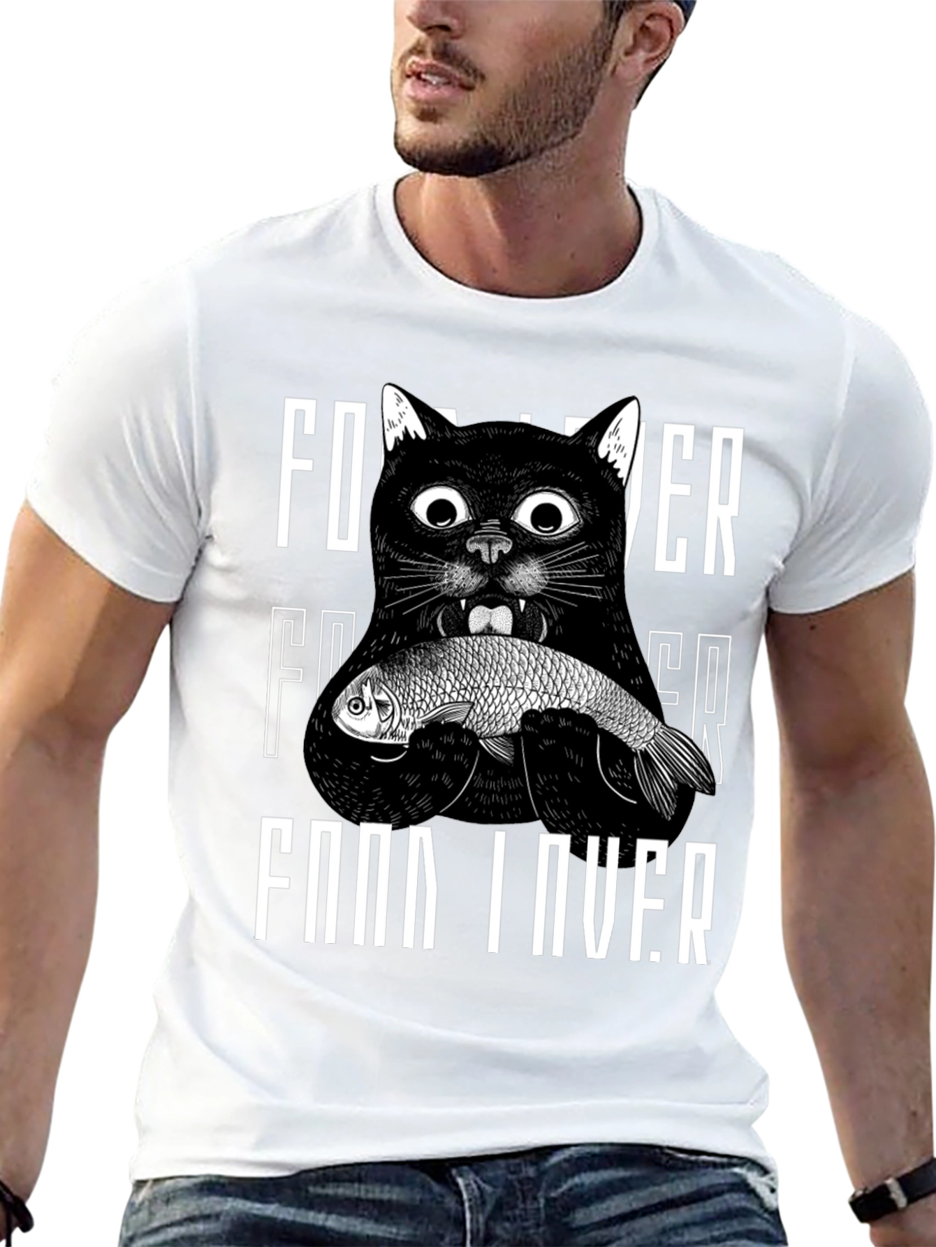 Cat Food Lover Graphic T-Shirt