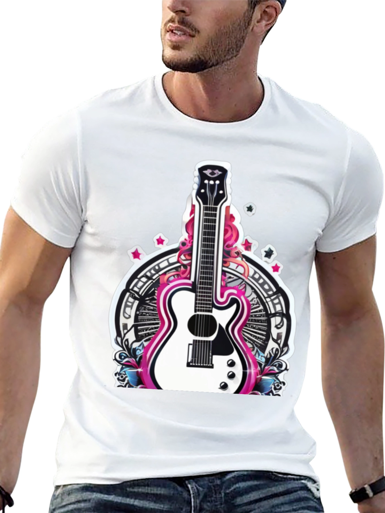 Guitar Graphic Tee - Rocker Style
