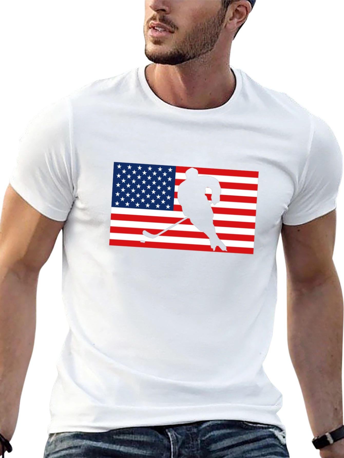 American Hockey Graphic T-Shirt