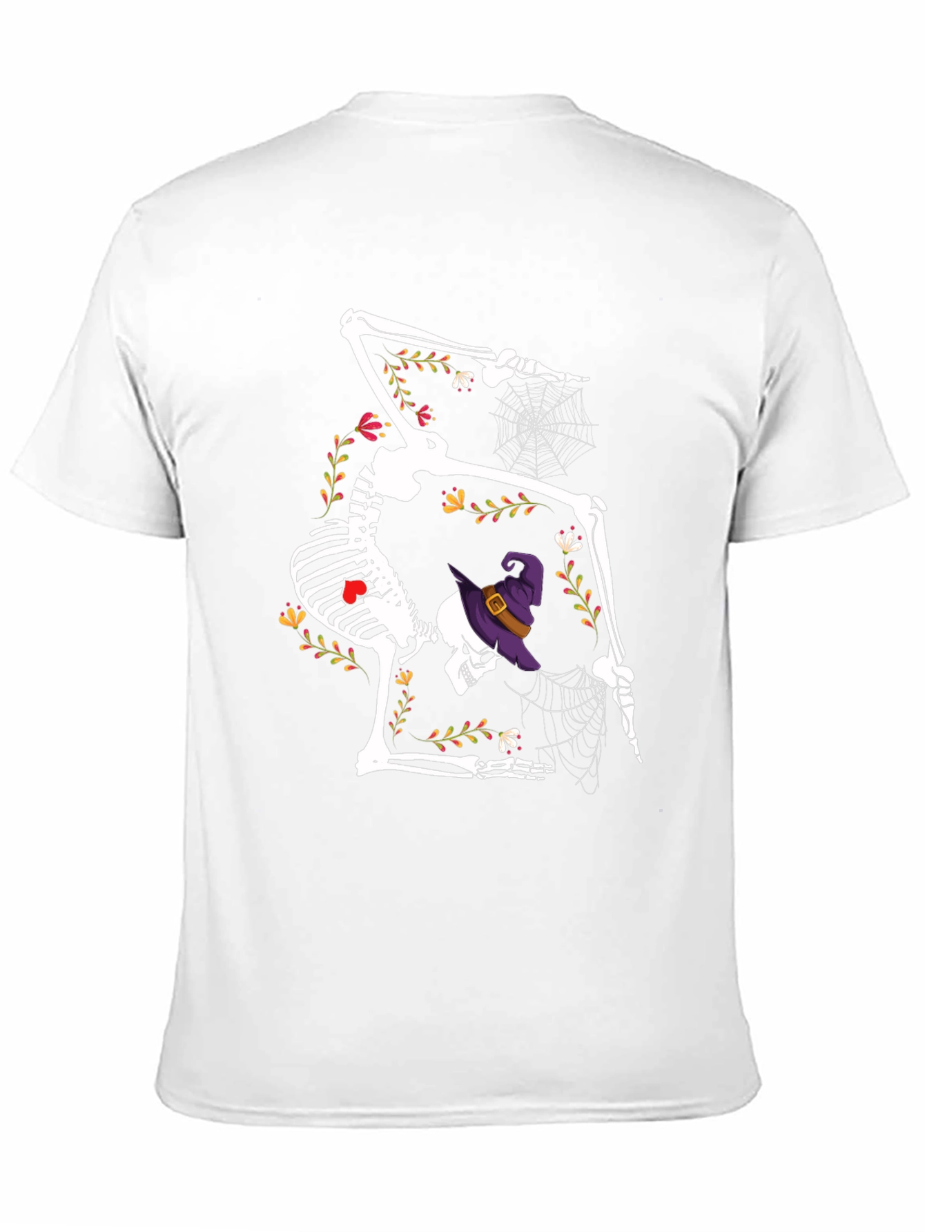 Skeleton Witch T-Shirt Halloween Tee