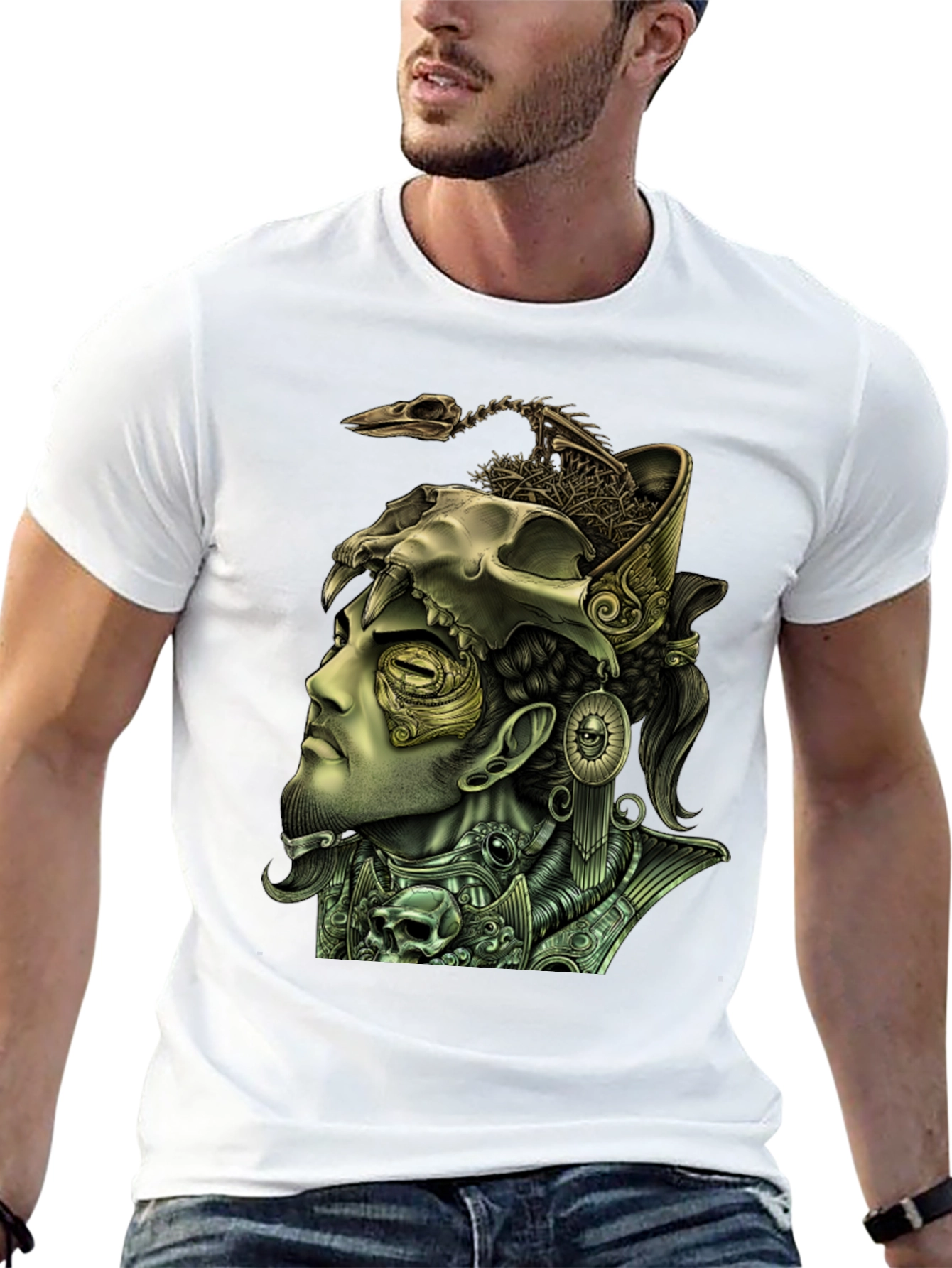 Mystic Warrior Graphic Tee - Unique Print Design