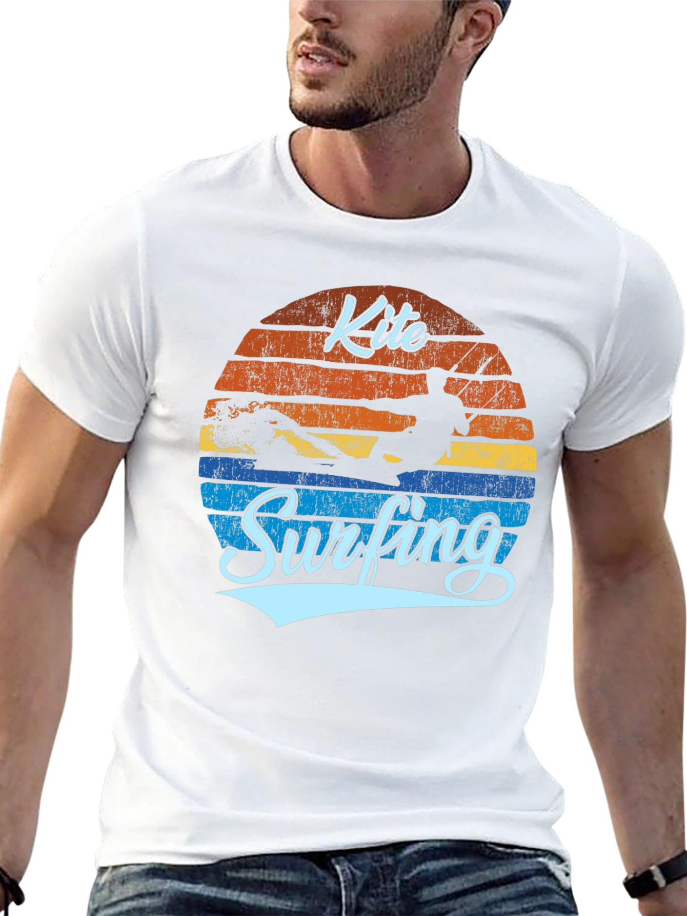 Kite Surfing Retro T-Shirt