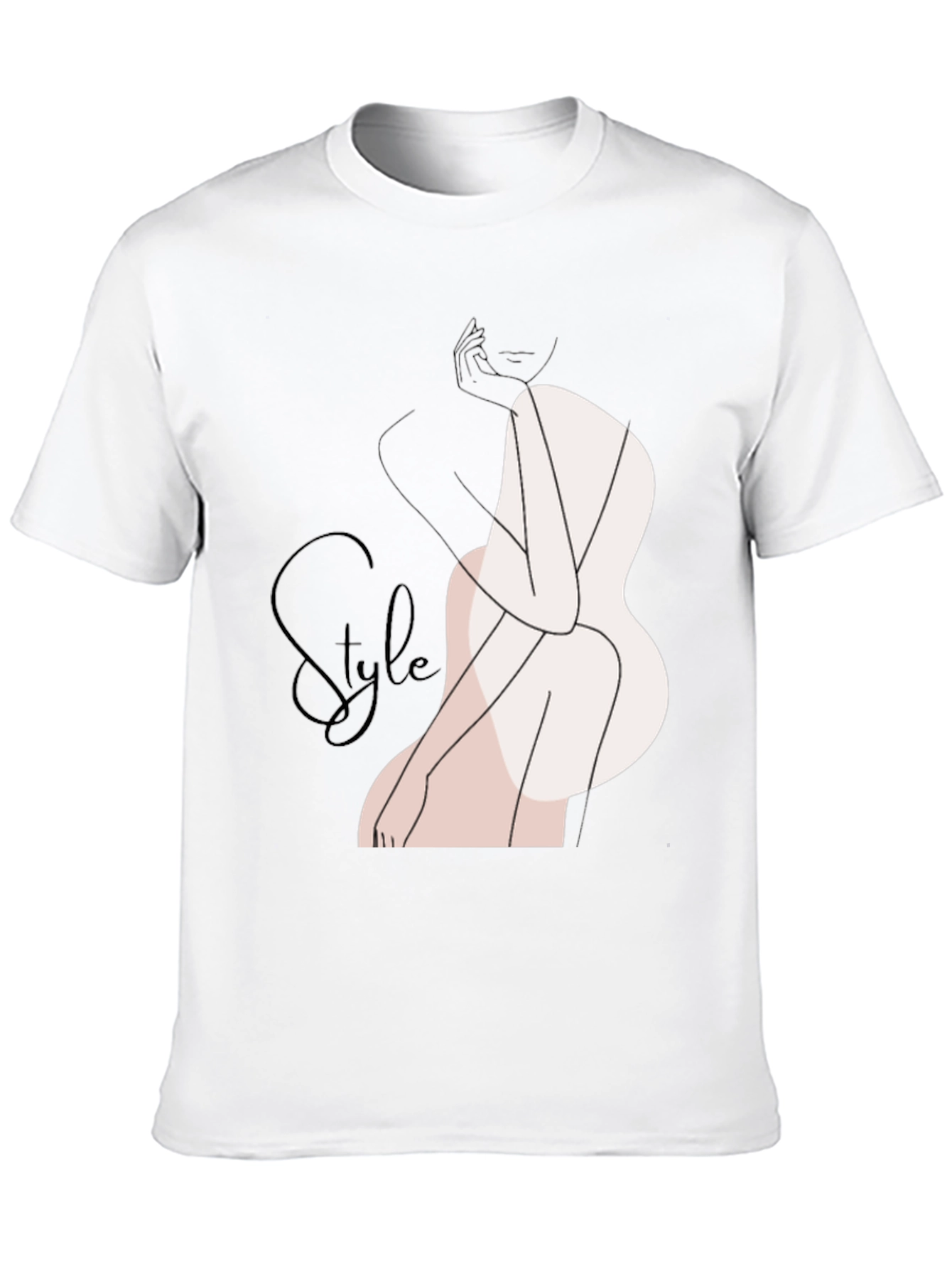 Style Graphic Tee - Black Cotton T-Shirt