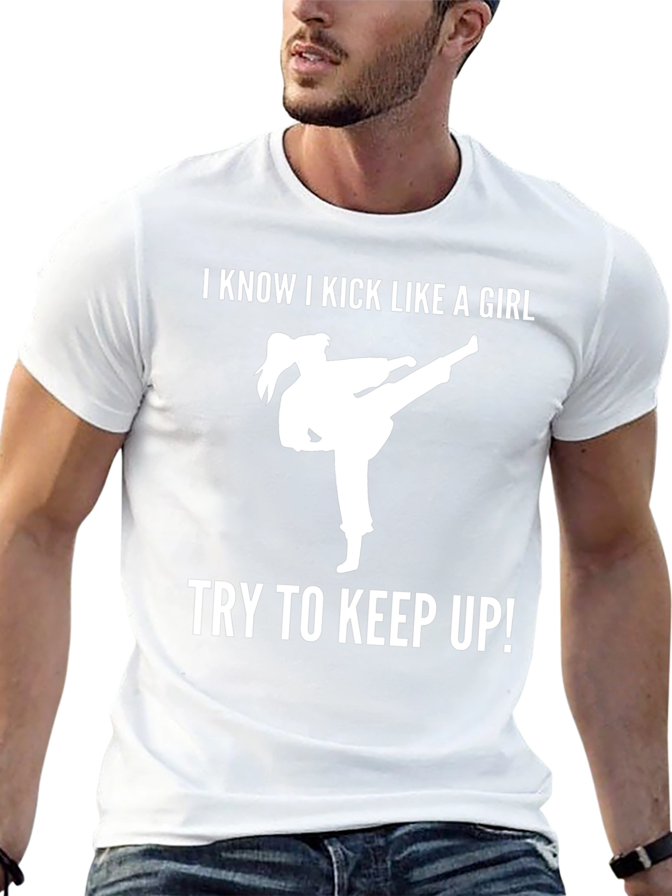 I Kick Like a Girl Tee - Karate Style!