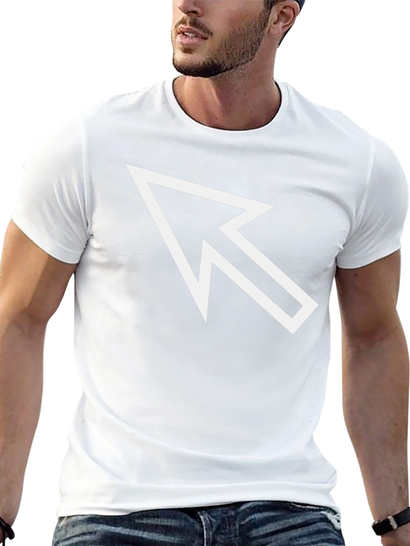 Arrow Pointer Graphic Tee - Bold Modern Design