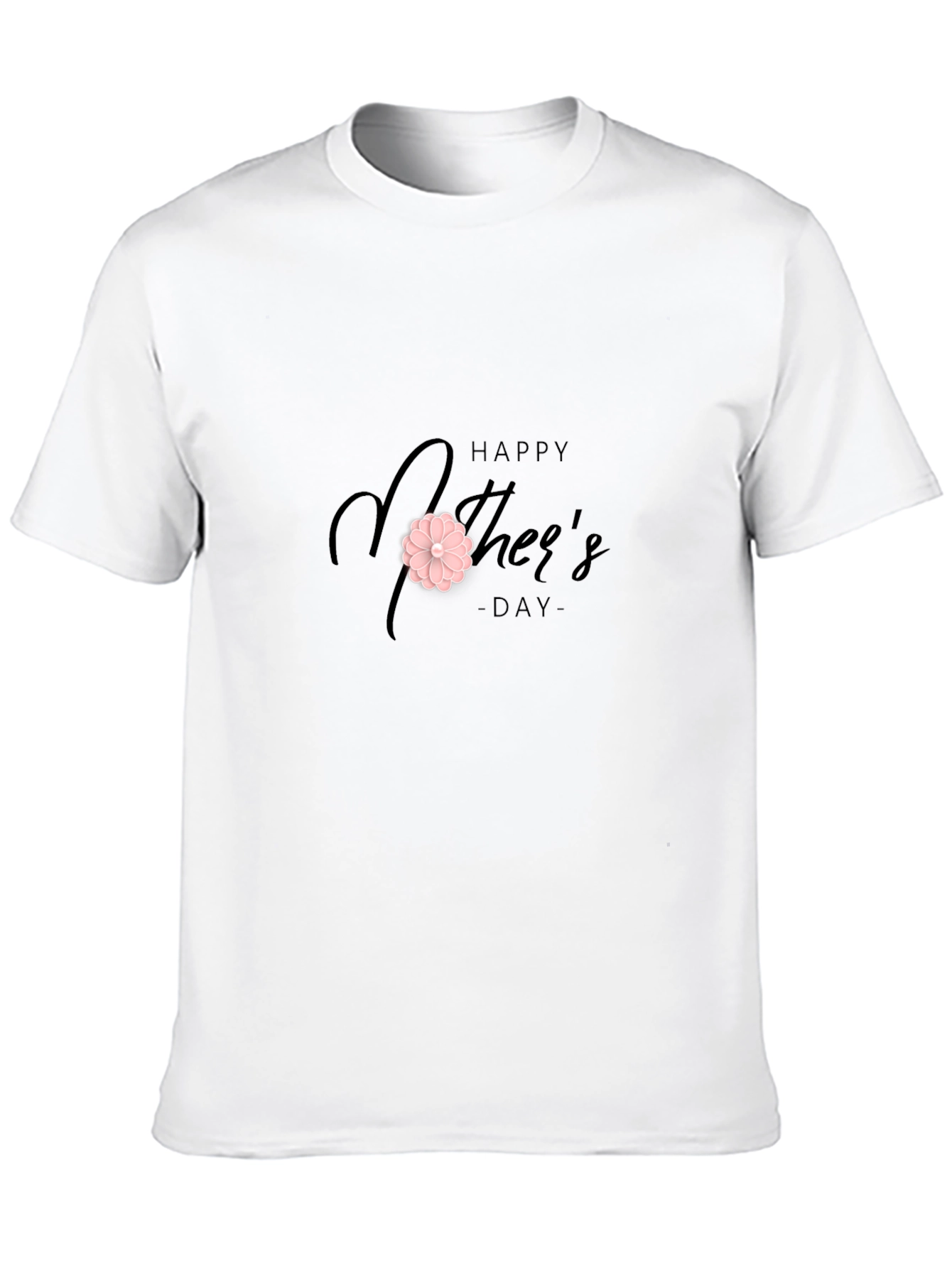 Happy Mothers Day Black Graphic Tee