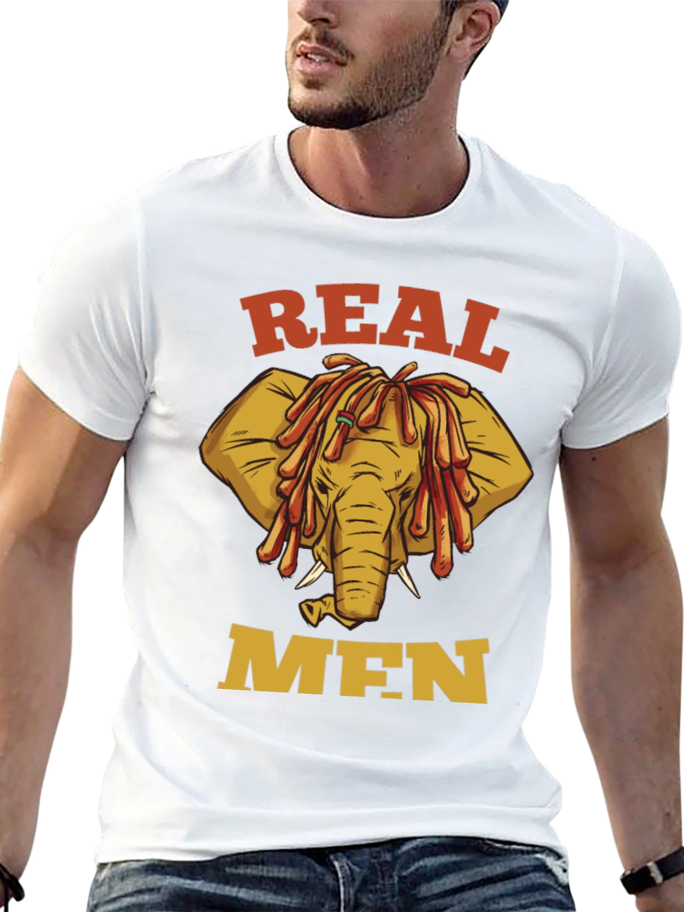 Real Men Elephant T-Shirt