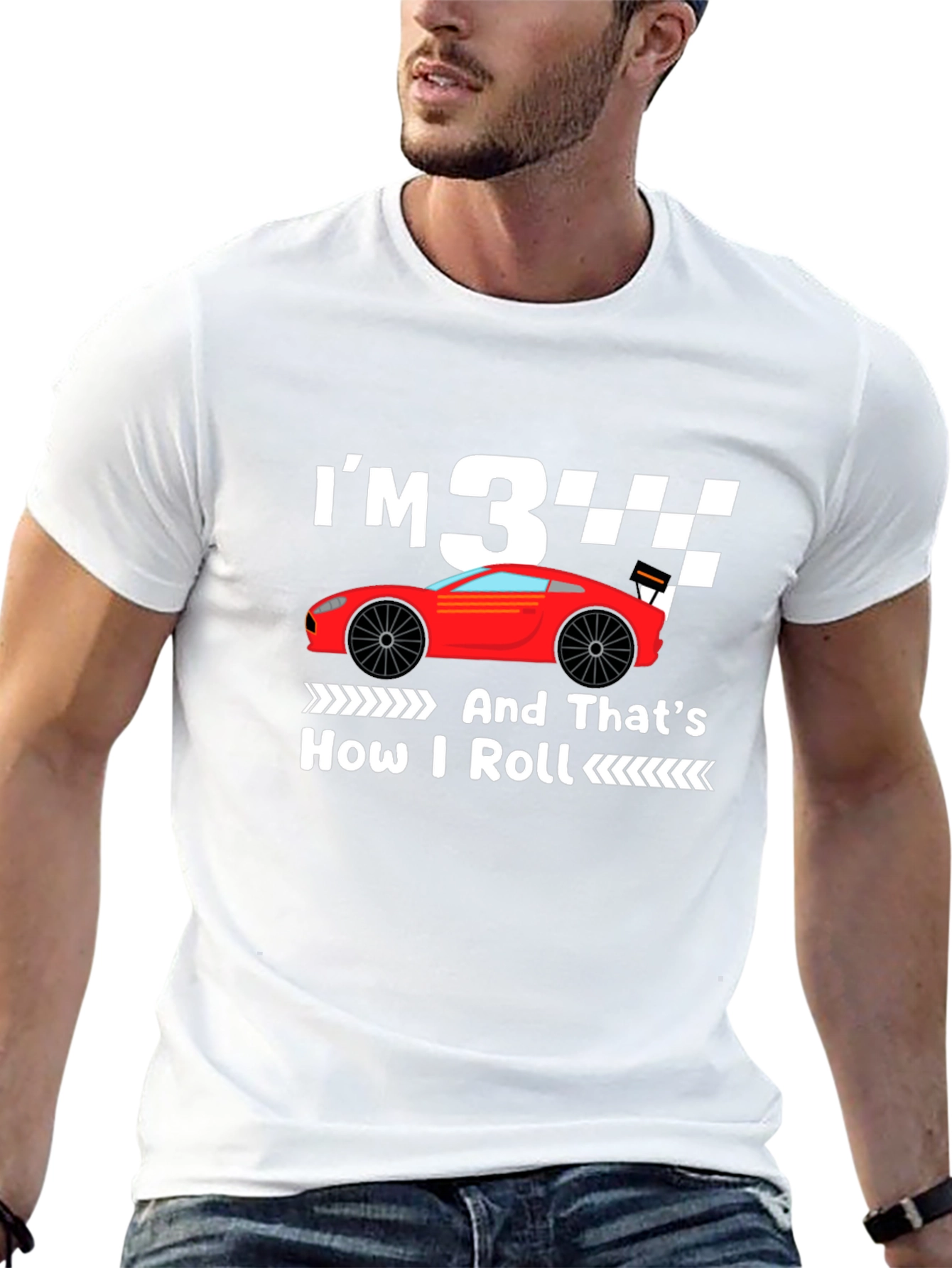 Im 3 And Thats How I Roll Birthday T-Shirt