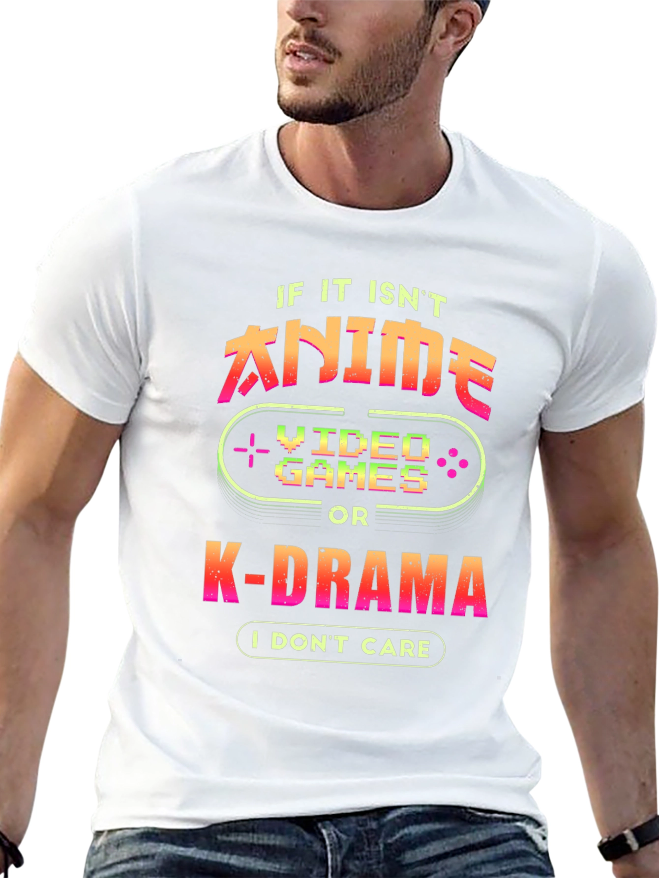Anime Video Game K-Drama Black T-Shirt