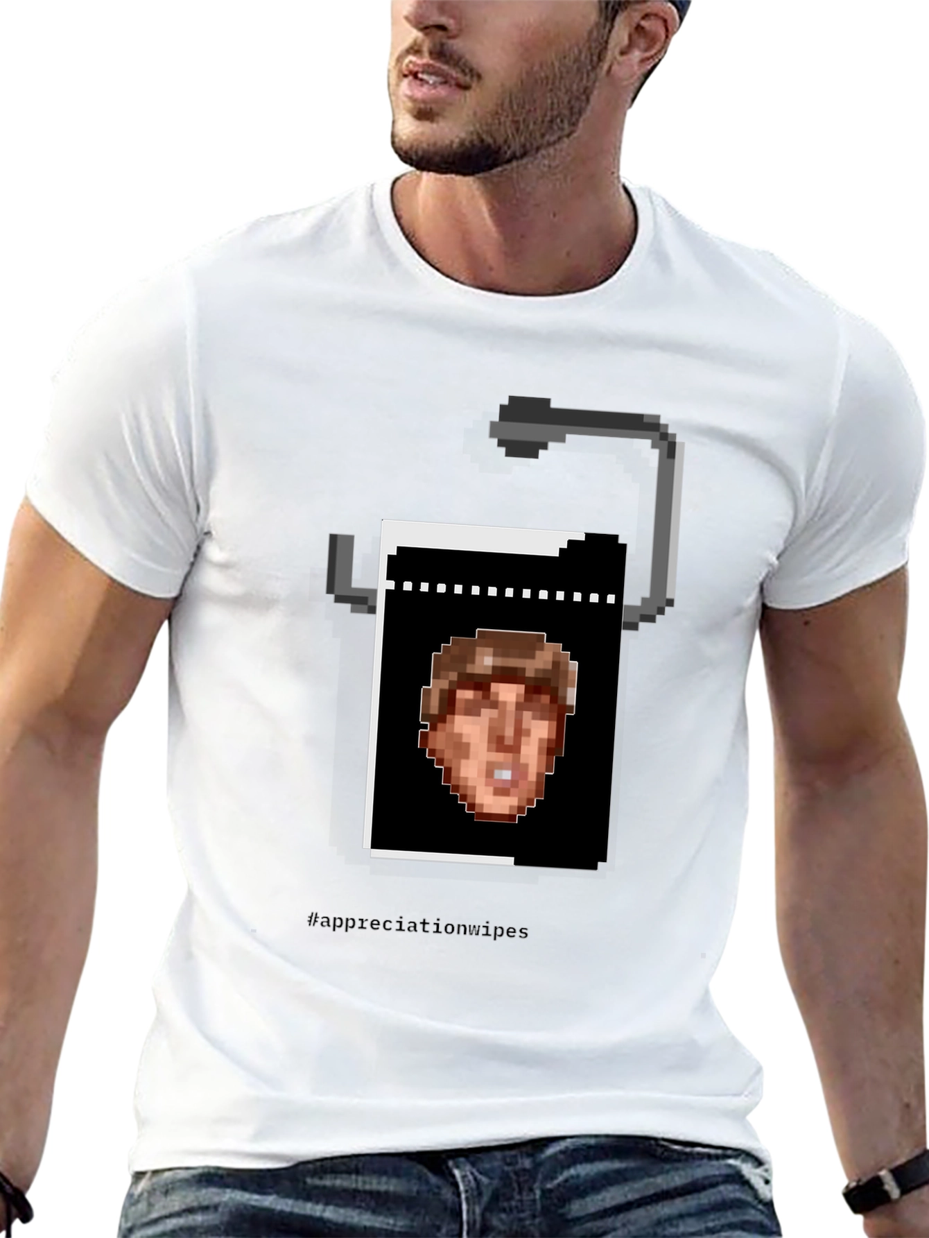 Pixel Art Toilet Paper T-Shirt