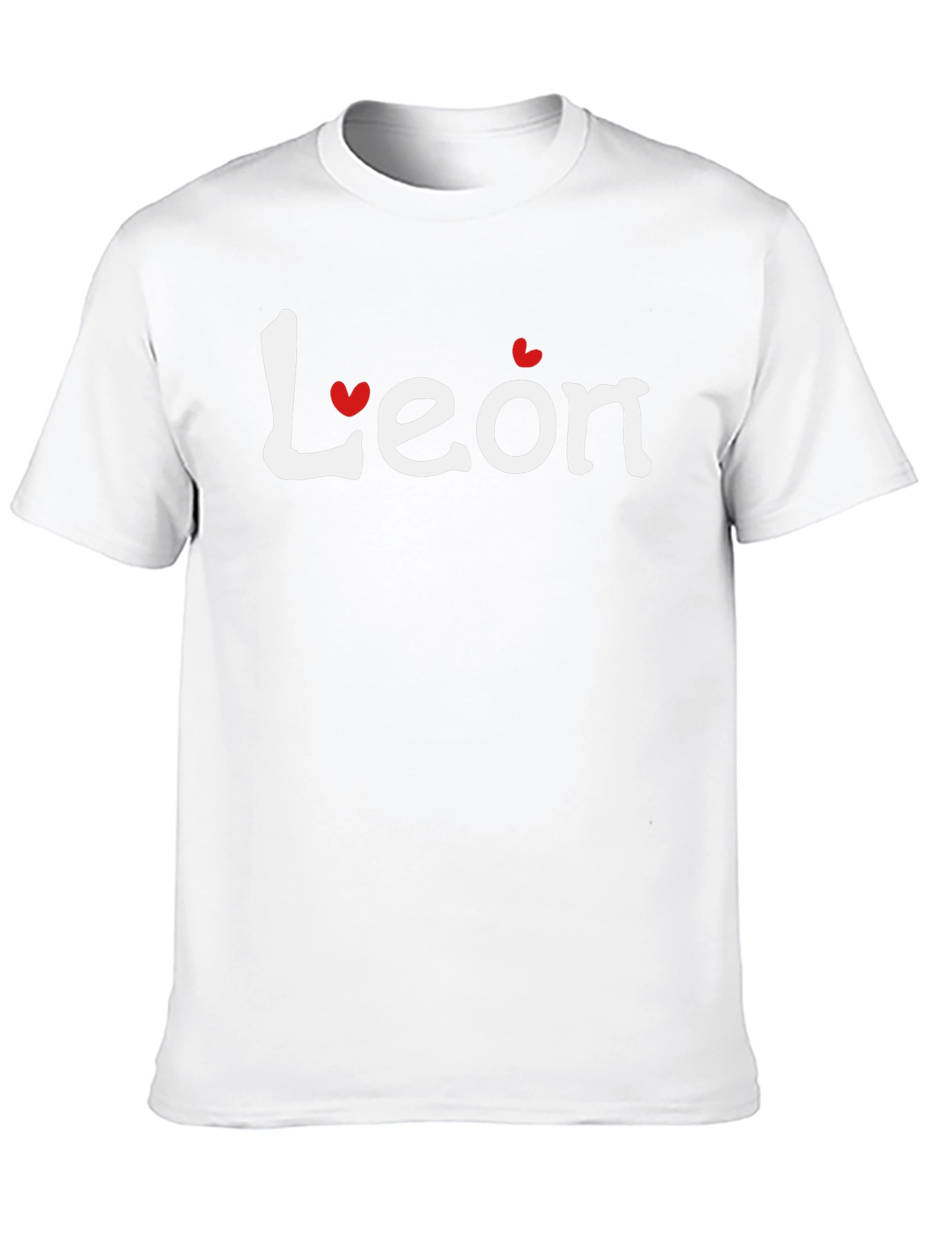 Leon Heart Graphic T-Shirt - Casual Crew Neck Tee