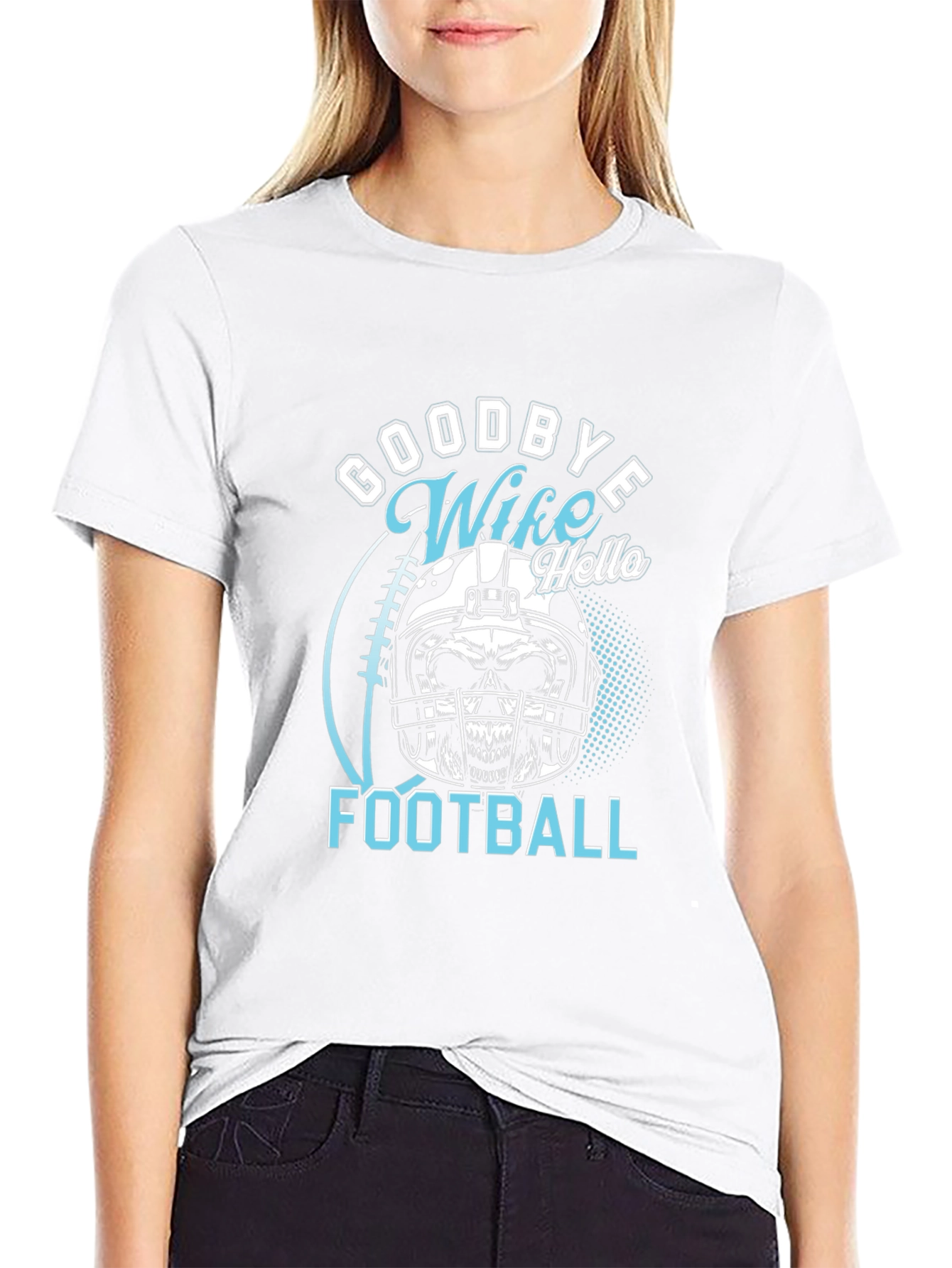 Goodbye Wife Hello Football Graphic Tee