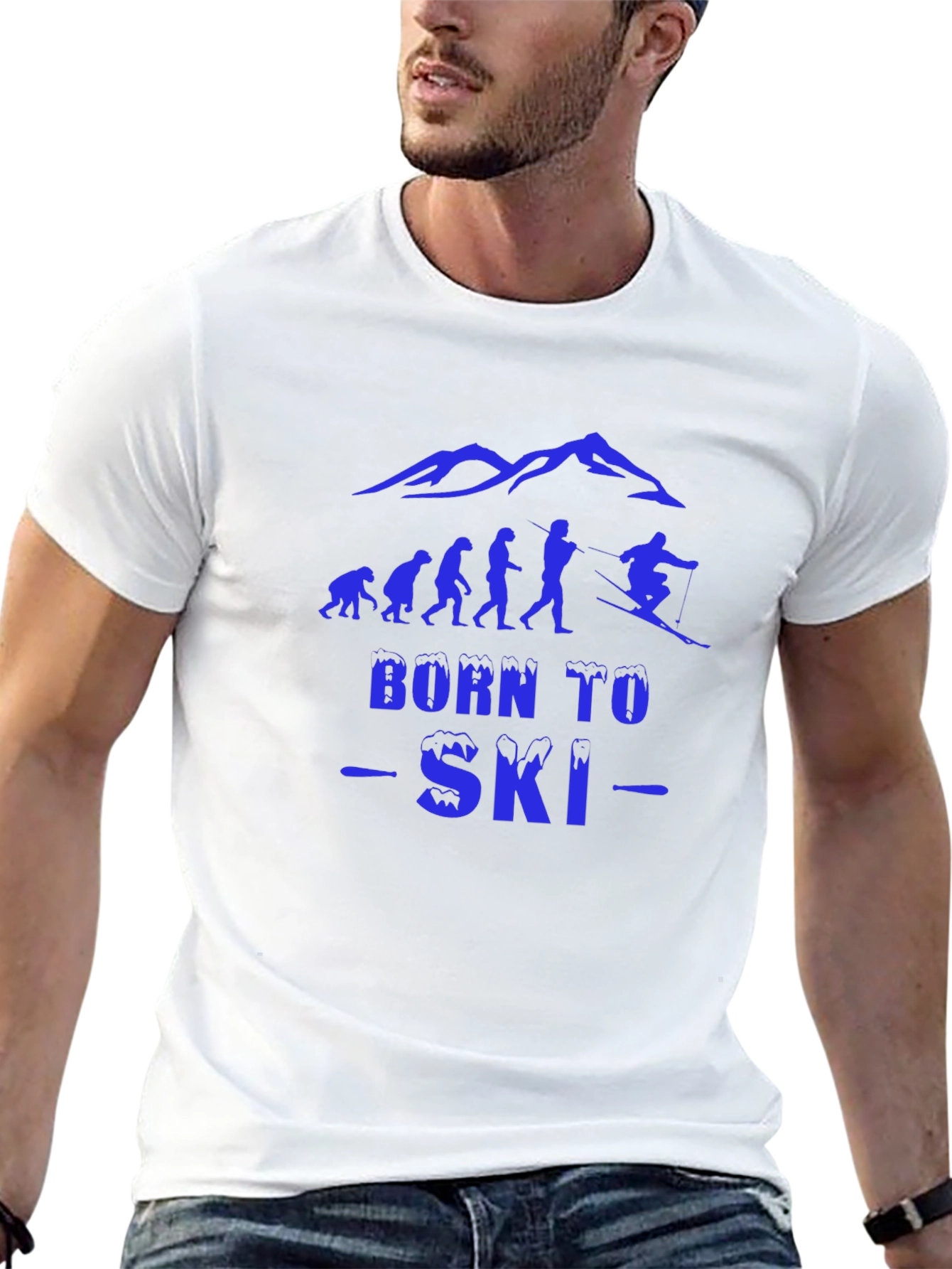 Born to Ski Black T-Shirt