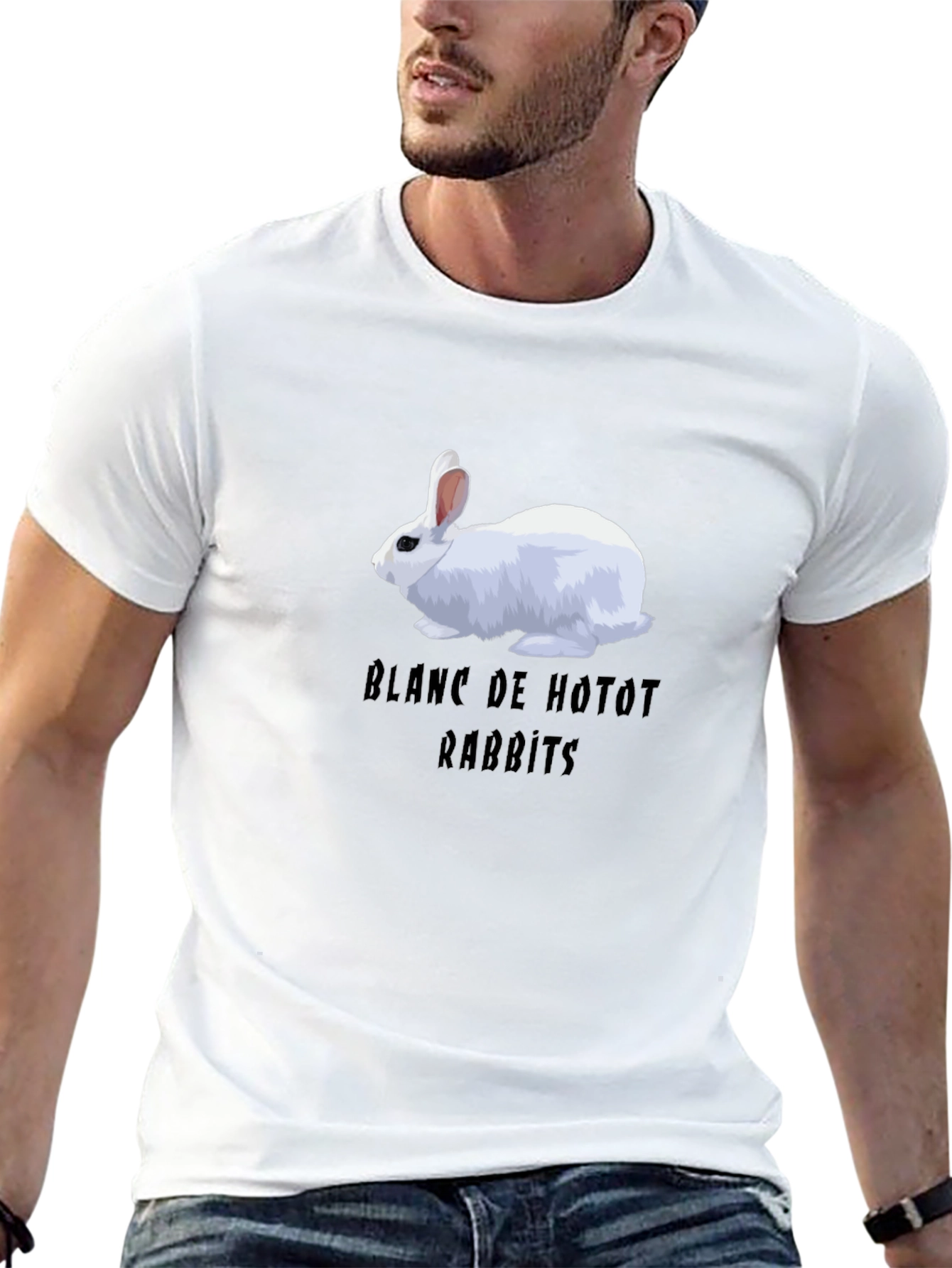 Blanc de Hotot Rabbits Graphic Tee