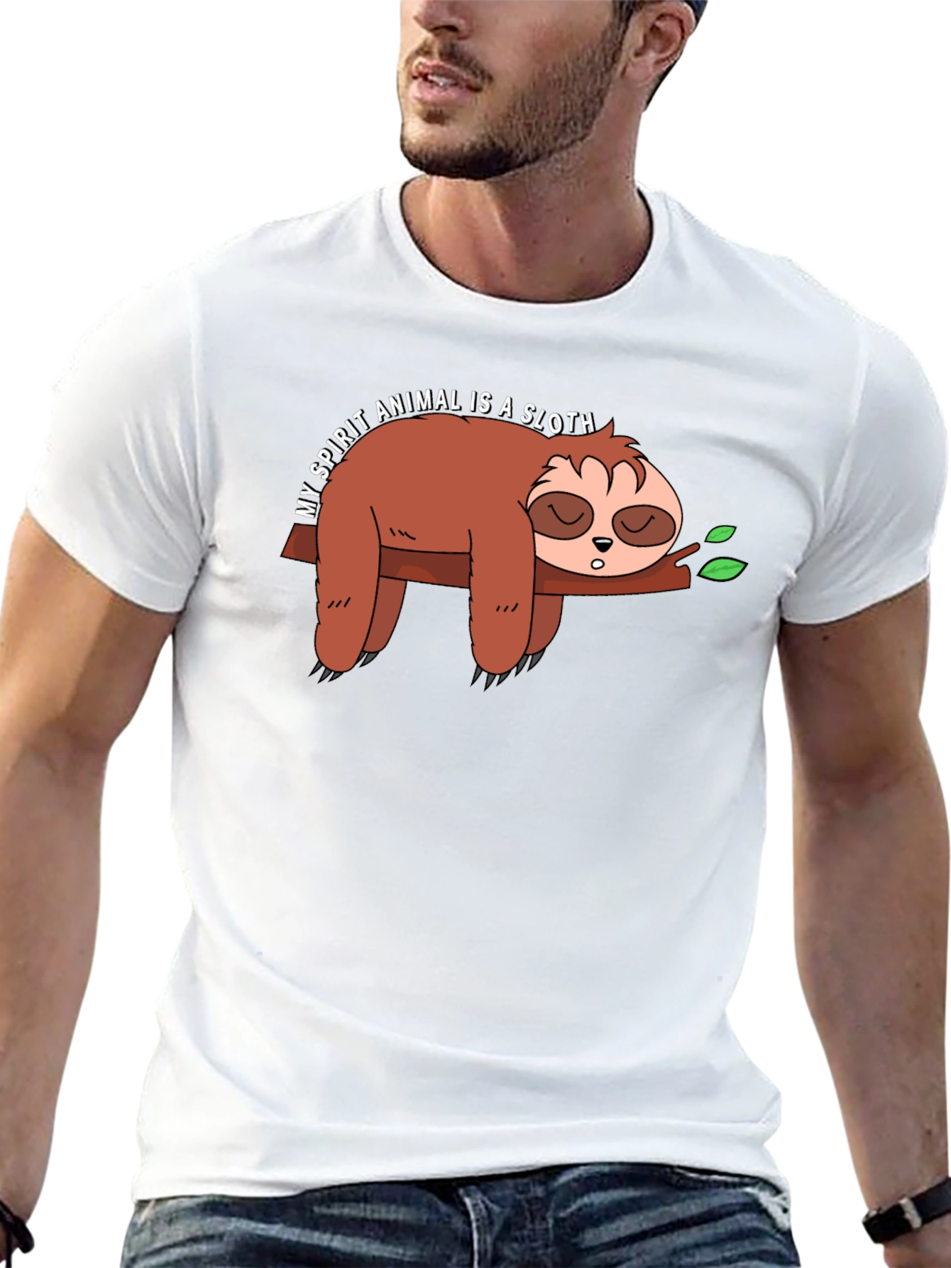 My Spirit Animal Sloth Graphic Tee - Relaxed Fit